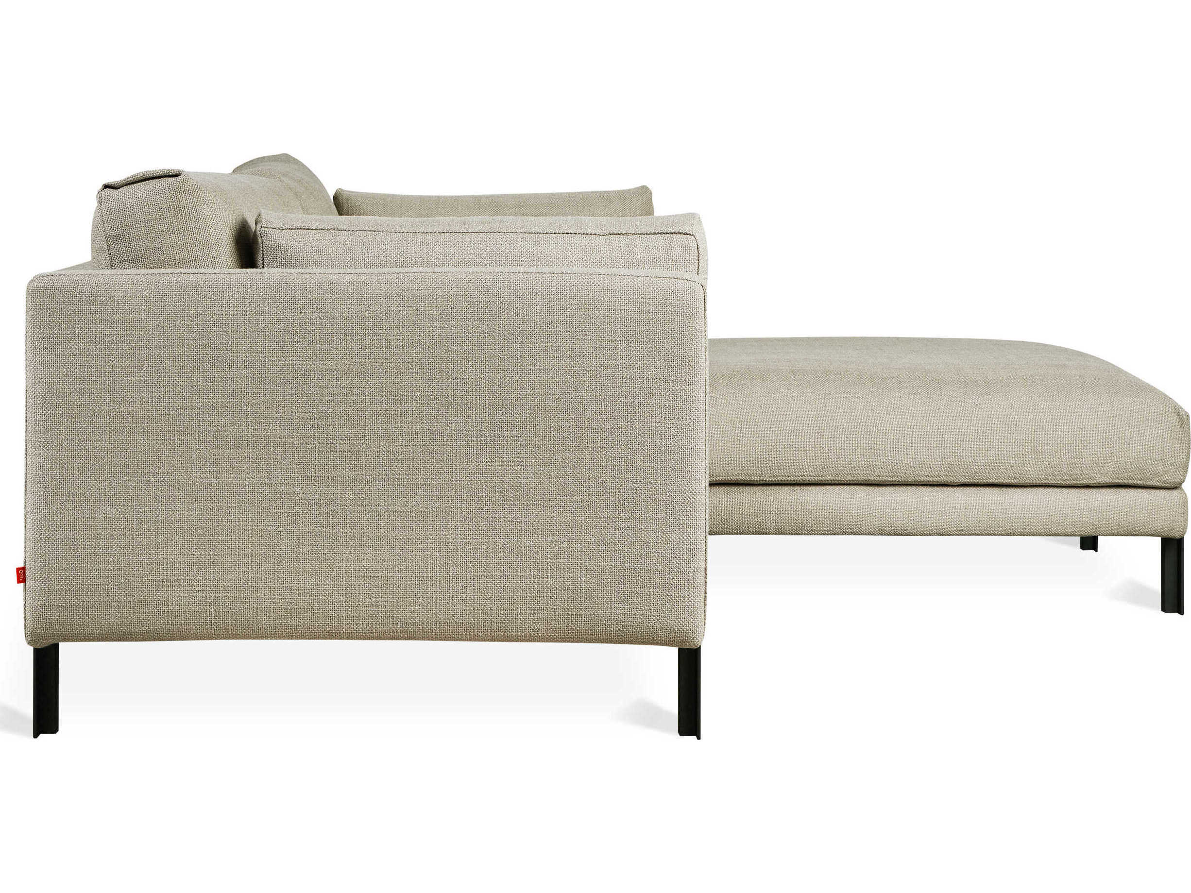 Gus* Modern Silverlake Gray Upholstered Sectional Sofa