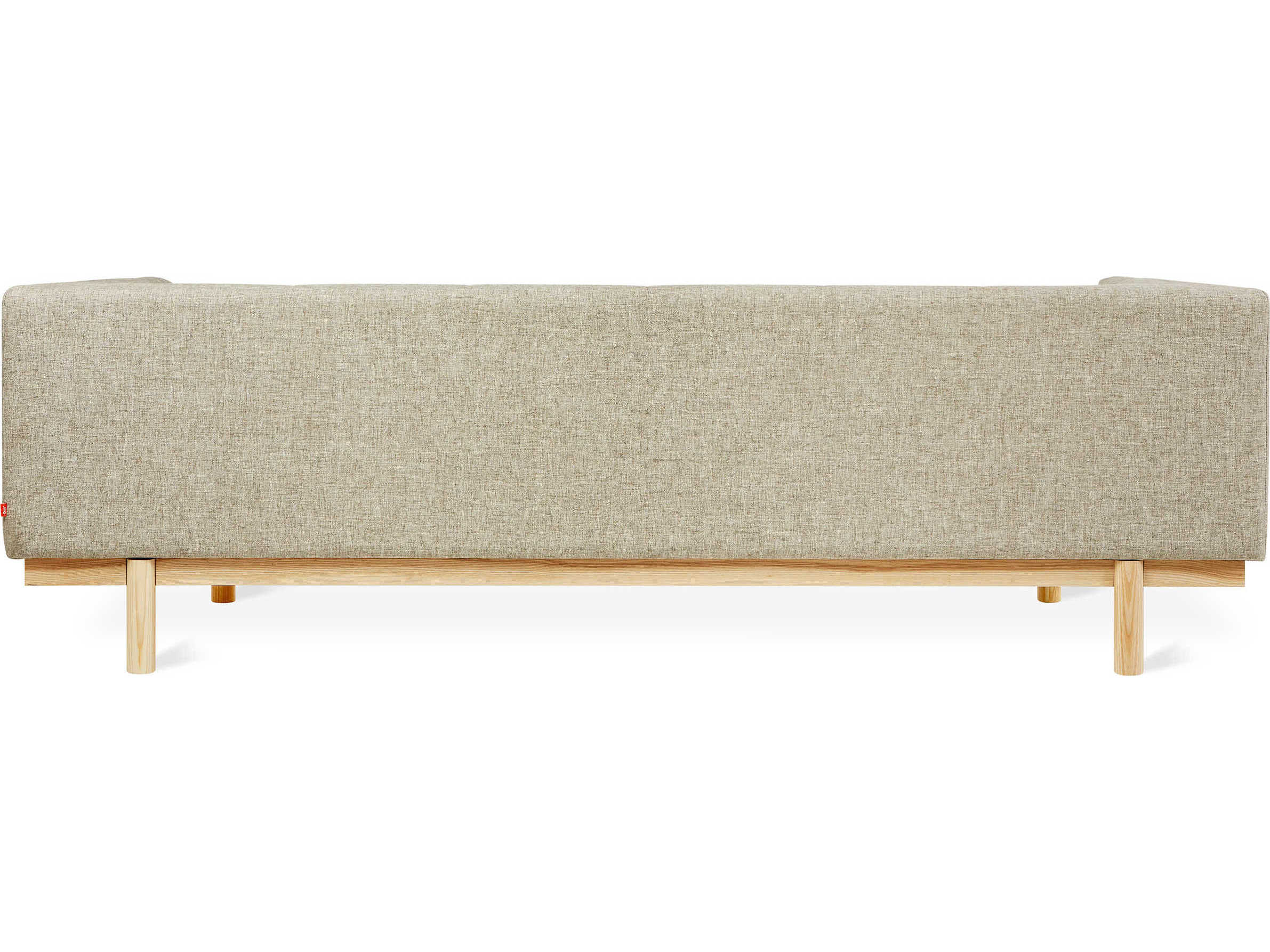 Gus* Modern Mulholland Tufted Beige Upholstered Sectional Sofa