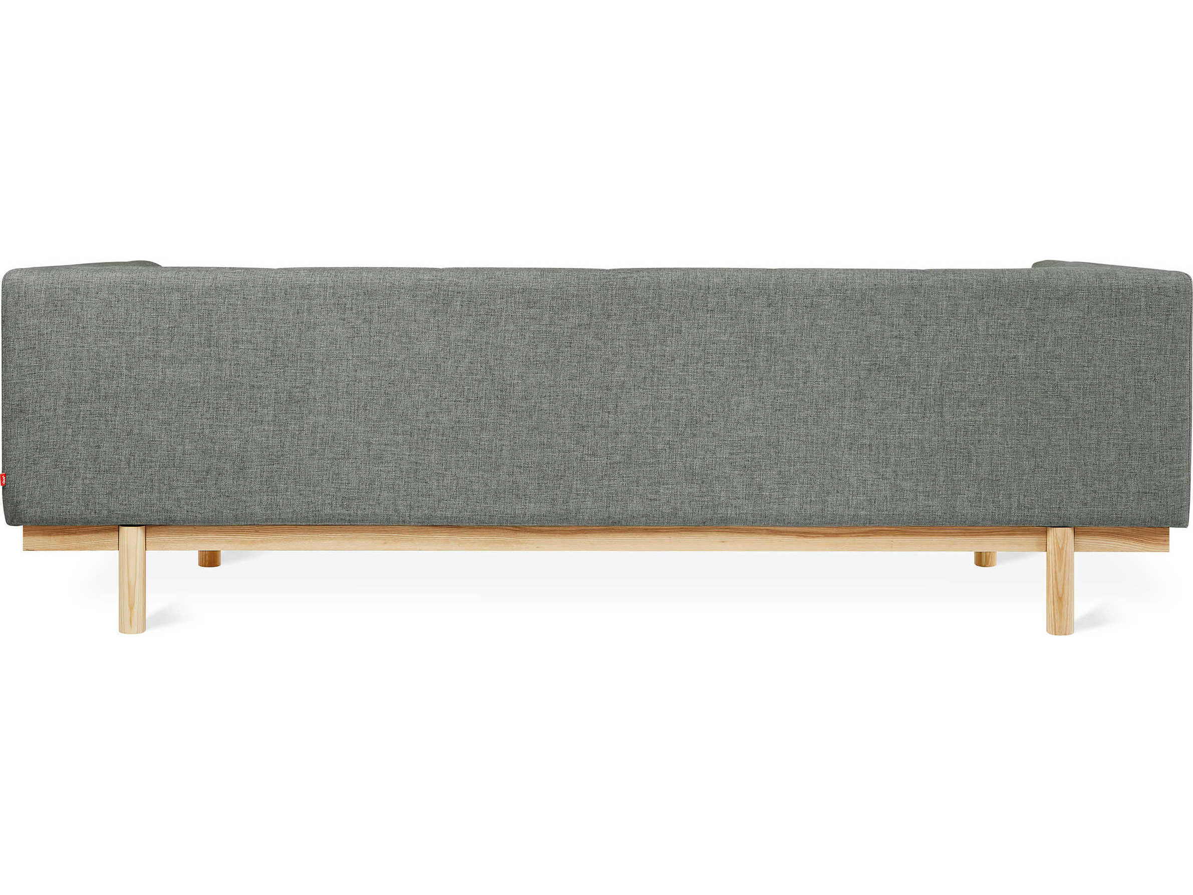 Gus* Modern Mulholland Tufted Gray Upholstered Sectional Sofa