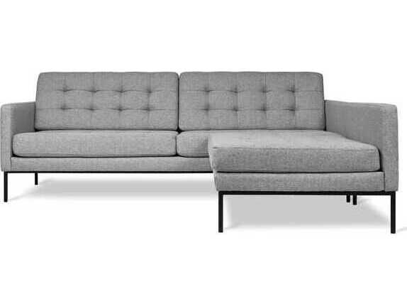 Gus* Modern Towne Gray Upholstered Sectional Sofa
