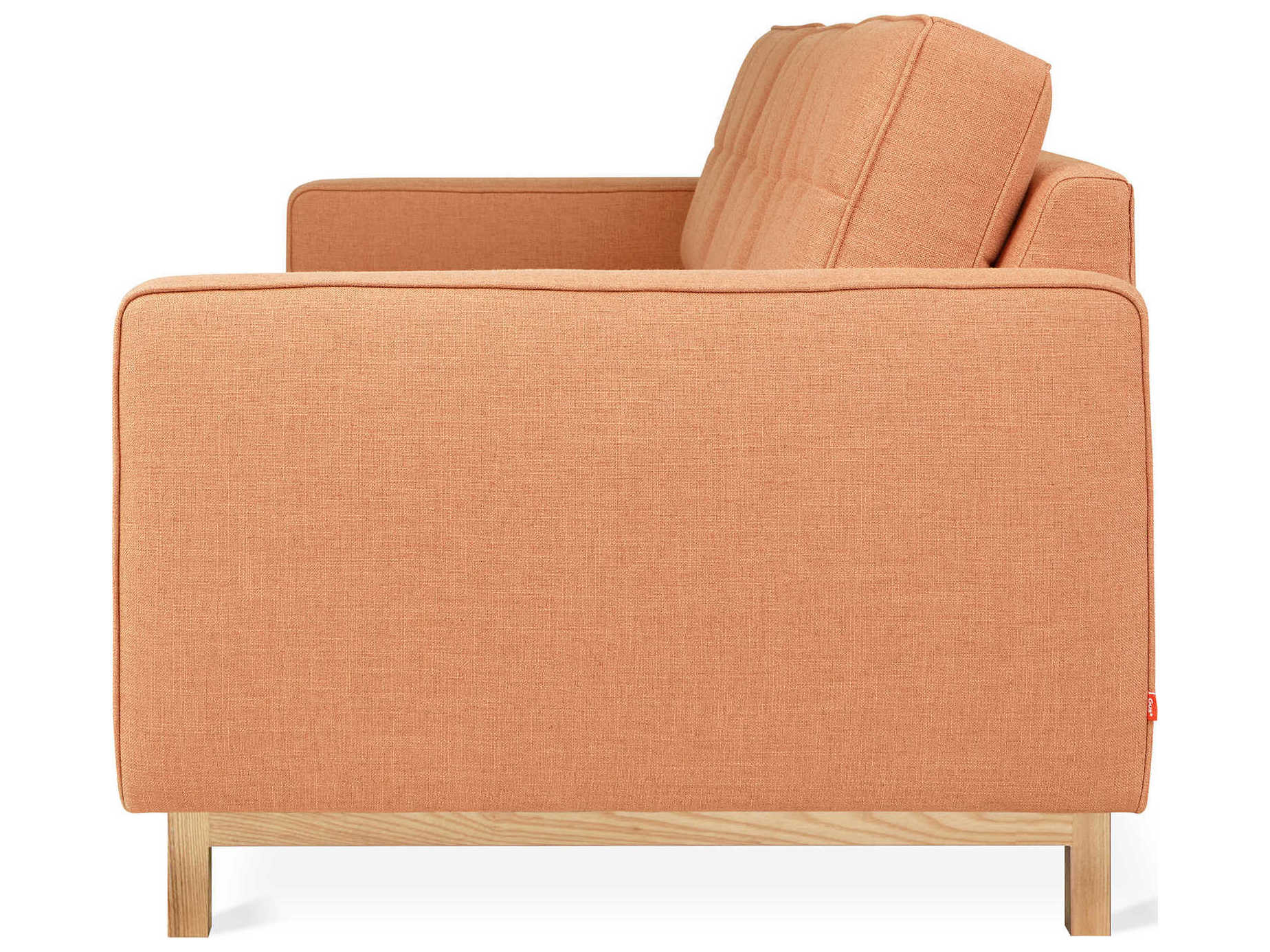 Gus* Modern Jane-2 Caledon Sedona Orange Upholstered Sofa