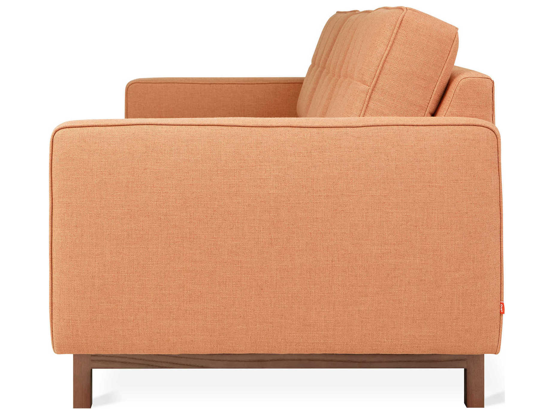 Gus* Modern Jane-2 Caledon Sedona Orange Upholstered Sofa