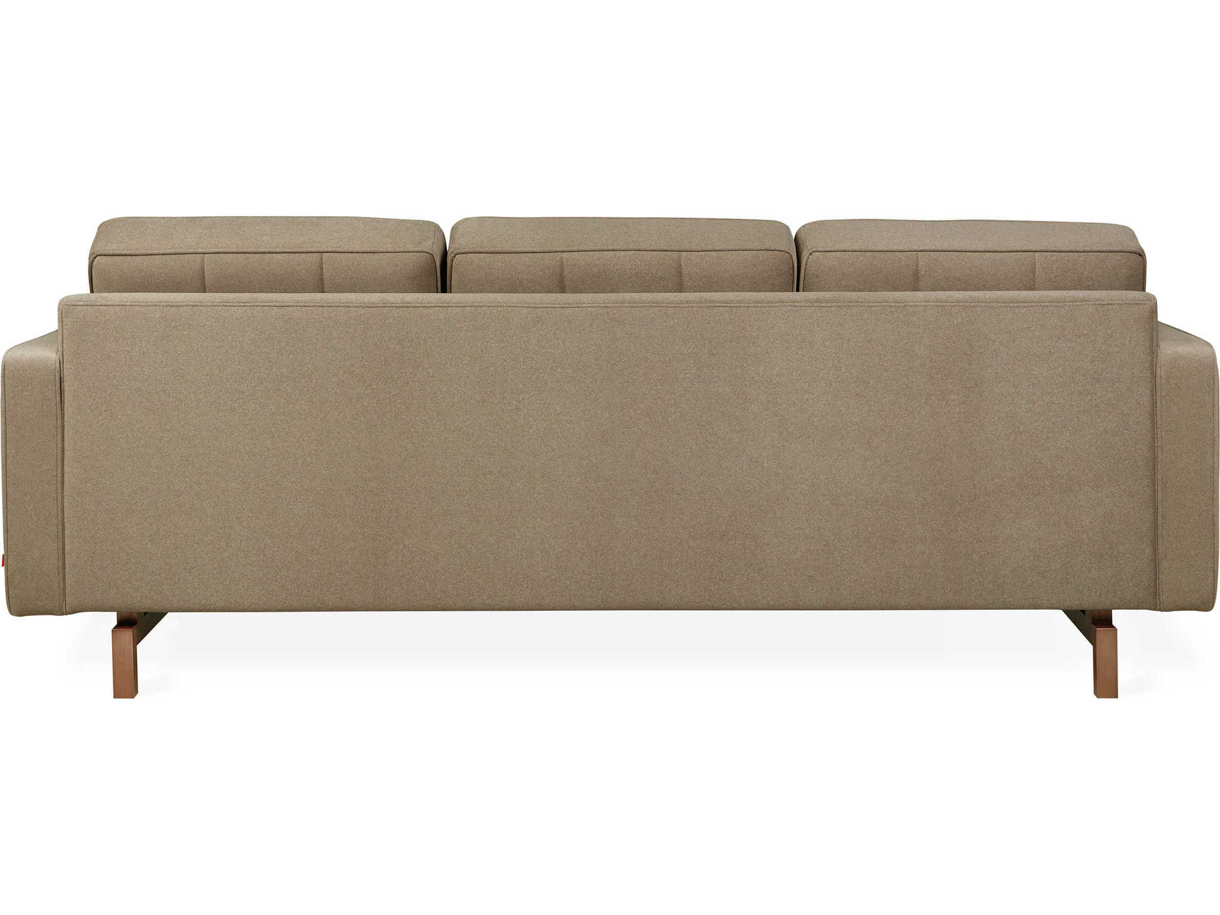 Gus* Modern Jane-2 Merino Mocha Green Upholstered Sofa