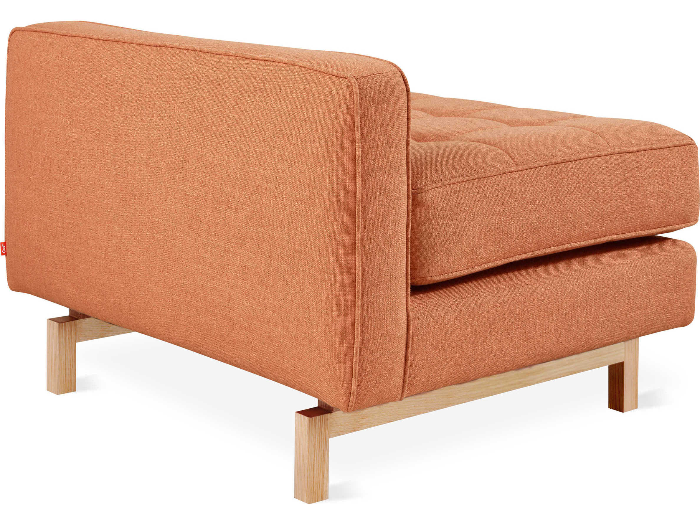 Gus* Modern Jane-2 Orange Fabric Accent Chair