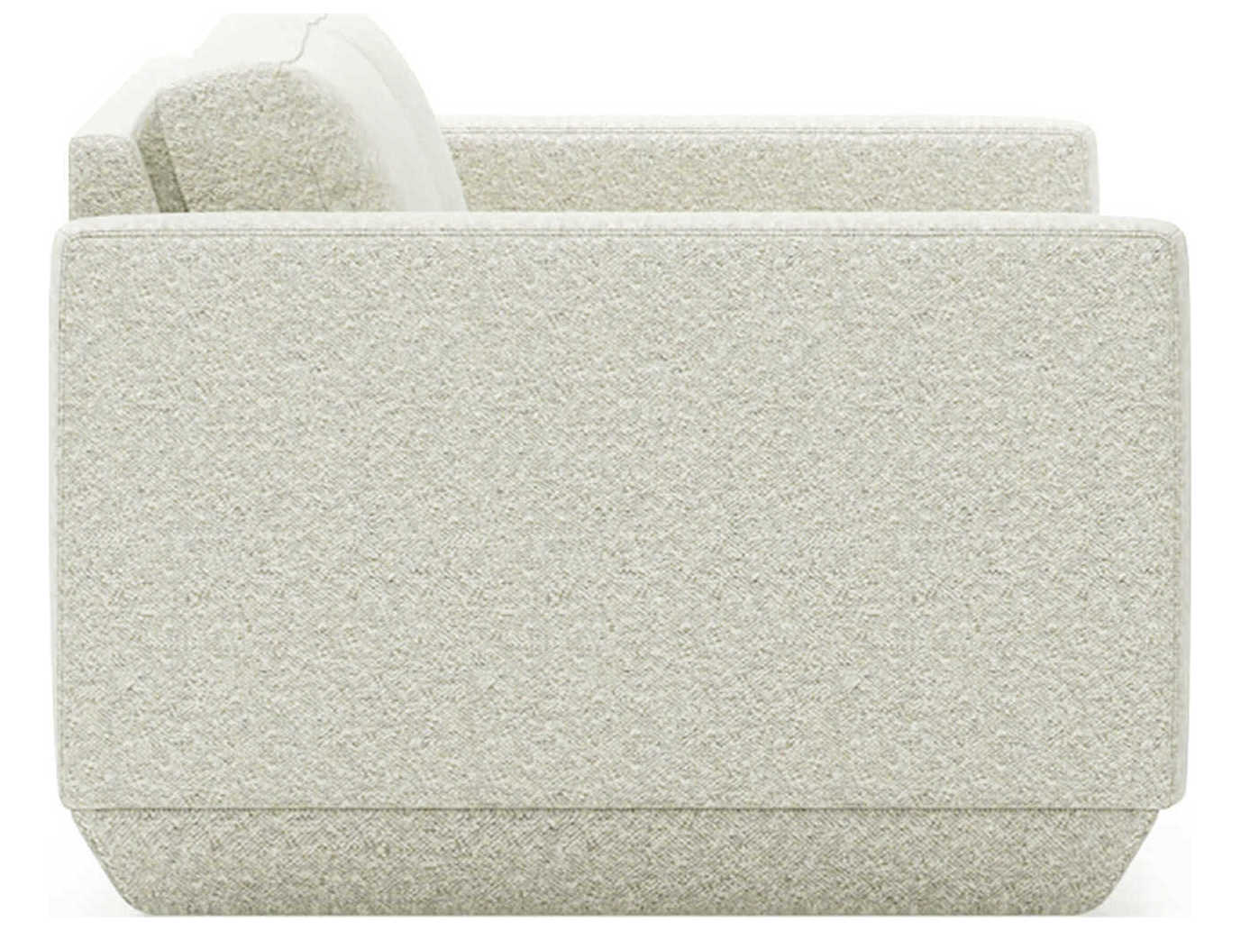 Gus* Modern Podium Copenhagen Fossil White Upholstered Loveseat