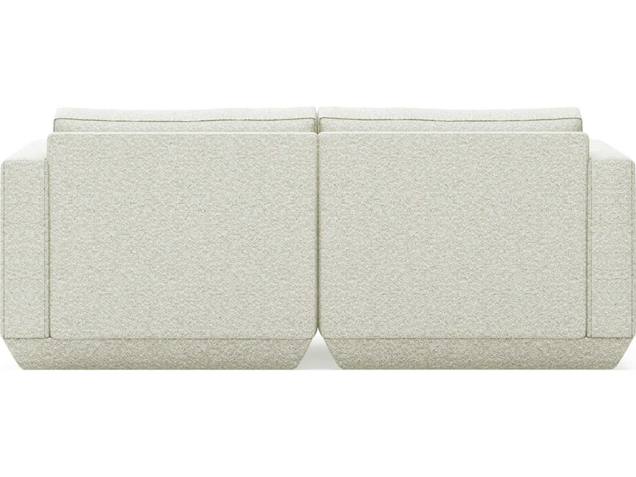 Gus* Modern Podium Copenhagen Fossil White Upholstered Loveseat