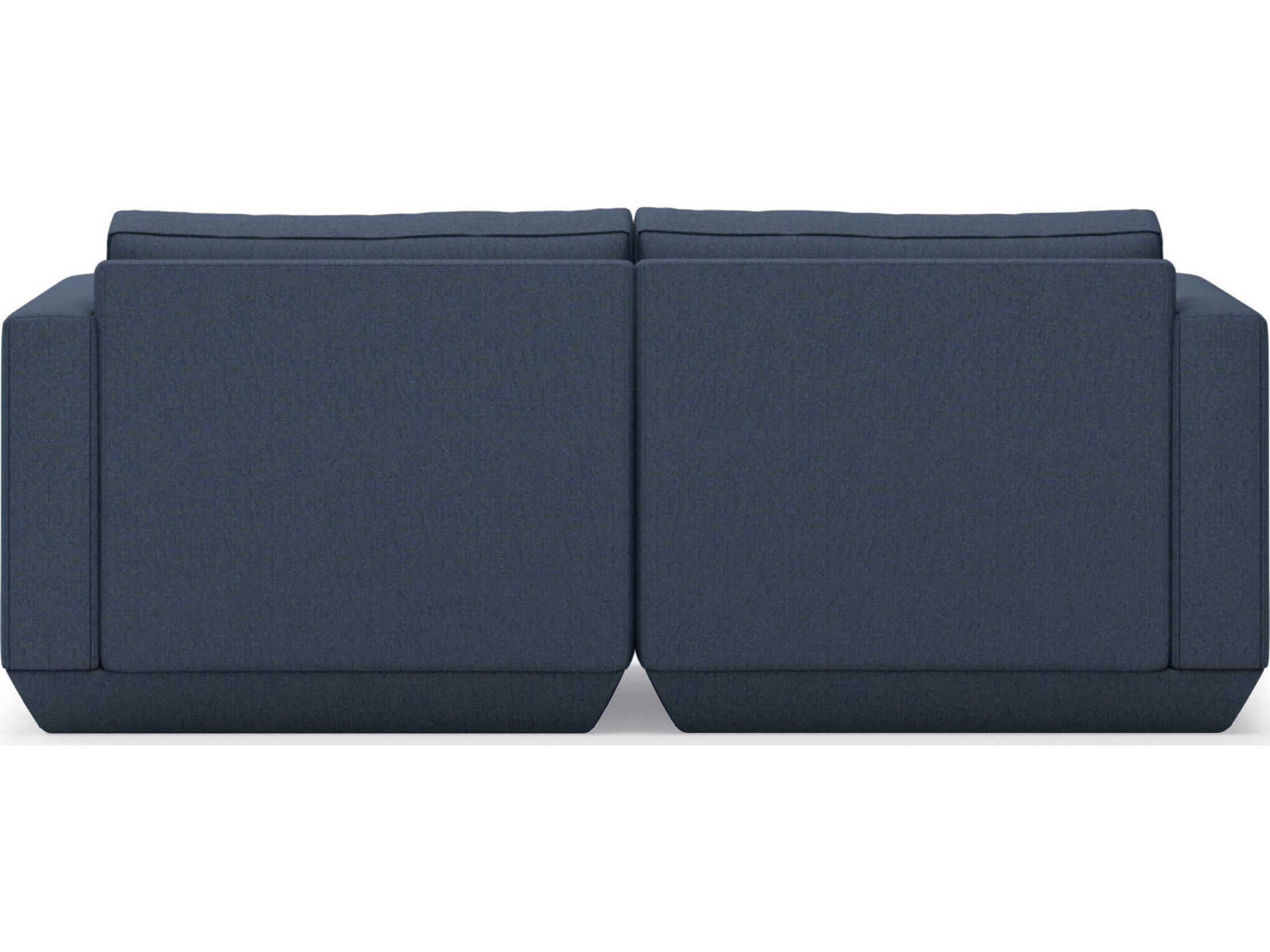 Gus* Modern Podium Hanson Navy Blue Upholstered Loveseat