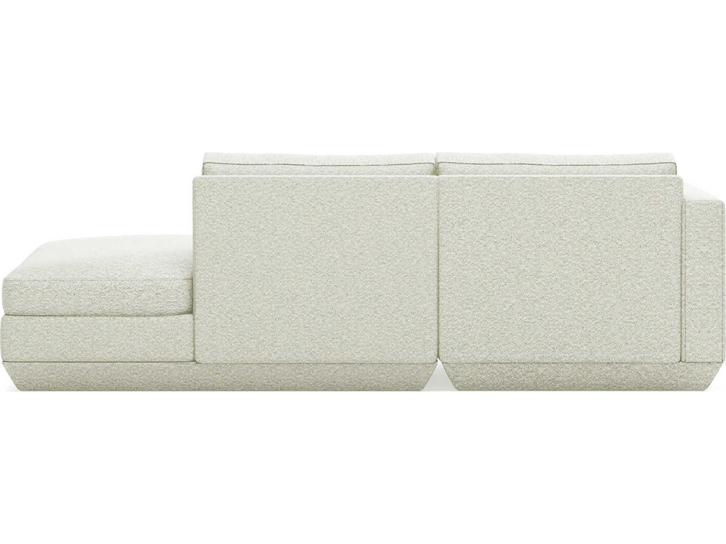 Gus* Modern Podium Copenhagen Fossil White Upholstered Sofa