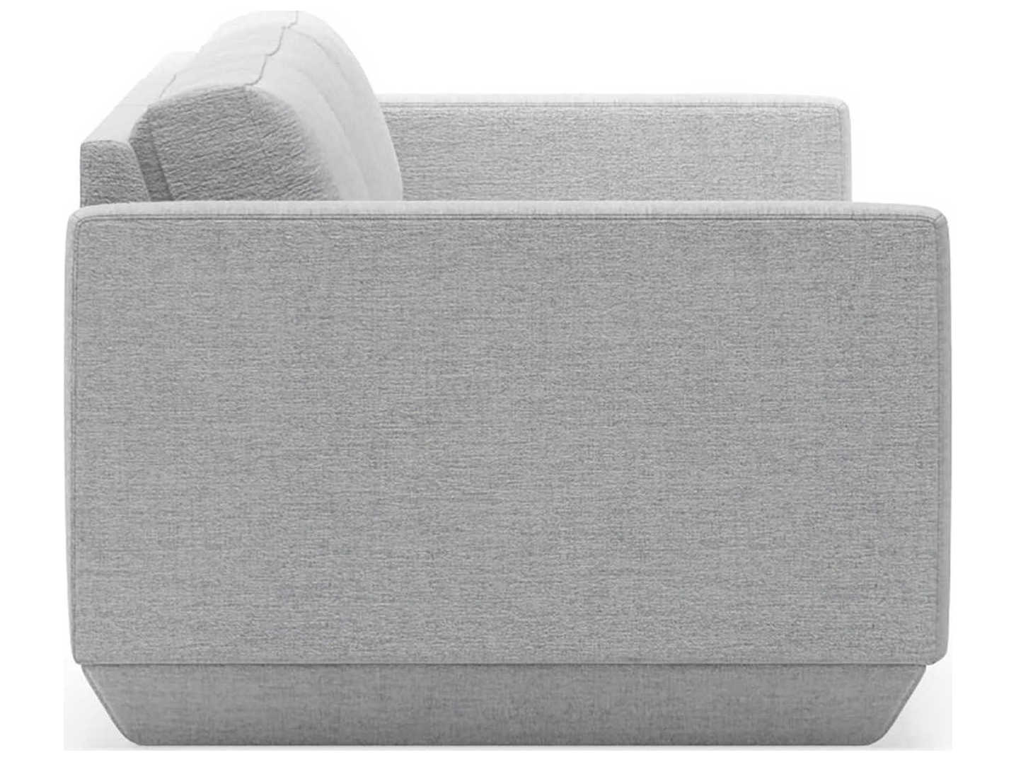 Gus* Modern Podium Bayview Silver Upholstered Sofa