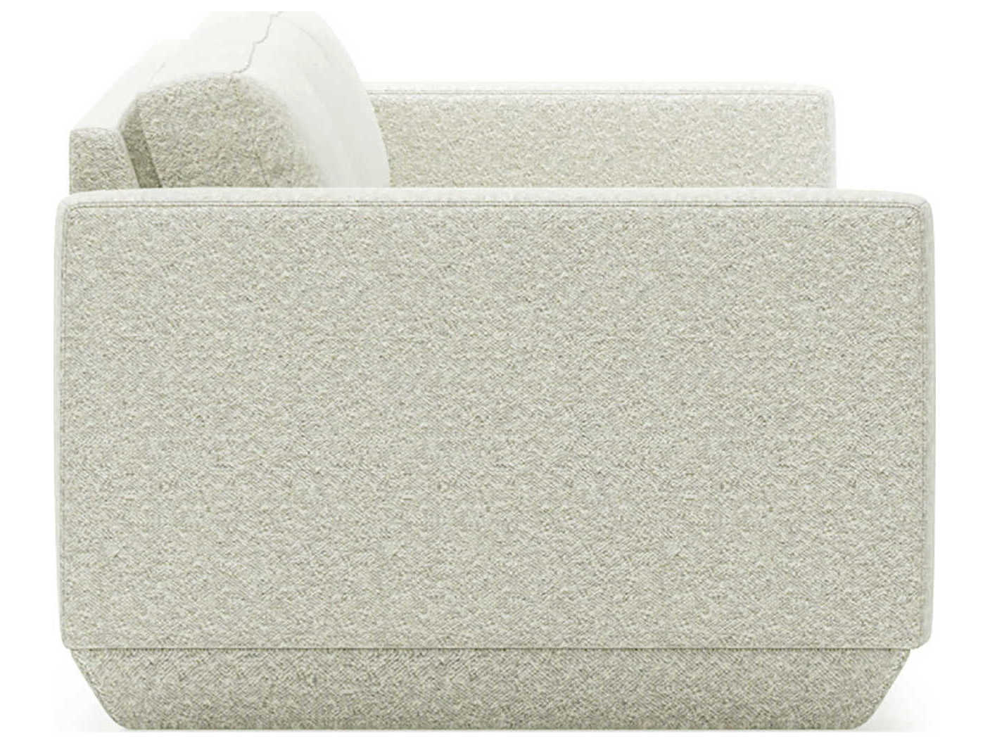 Gus* Modern Podium Copenhagen Fossil White Upholstered Sofa