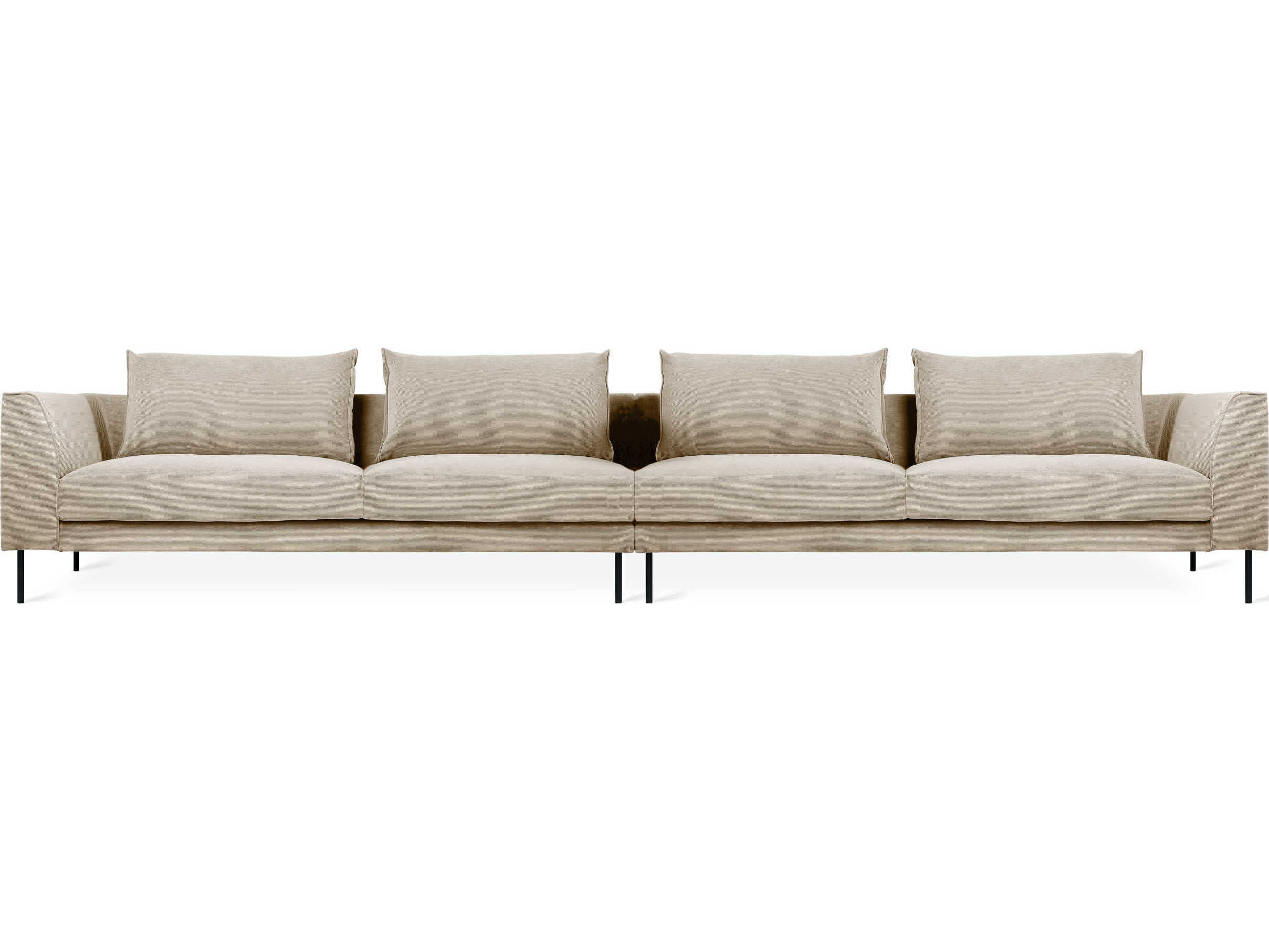 Gus* Modern Renfrew Mersey Caribou Beige Upholstered Sofa