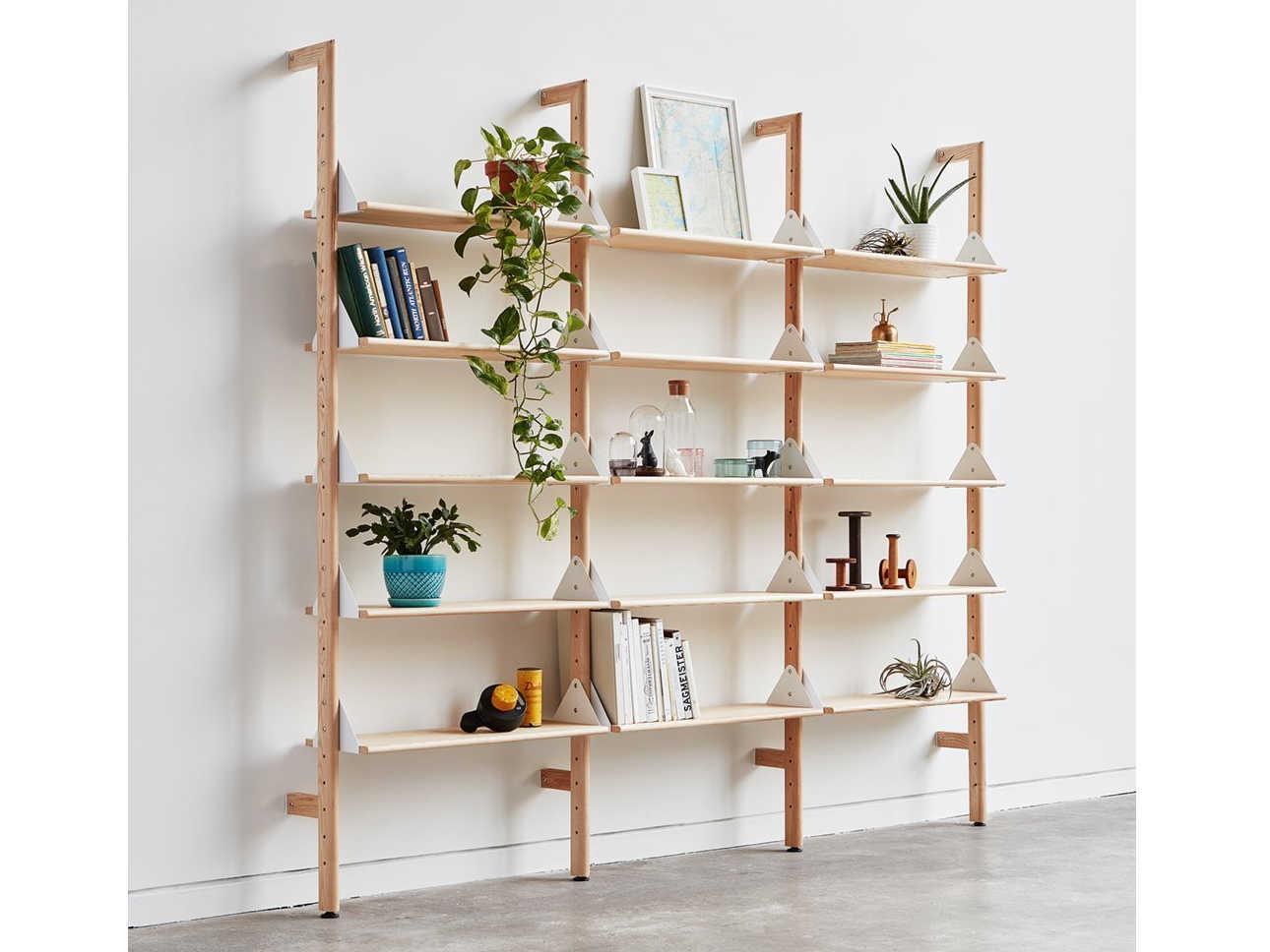 Gus* Modern Branch Ash Blonde White Bookcase