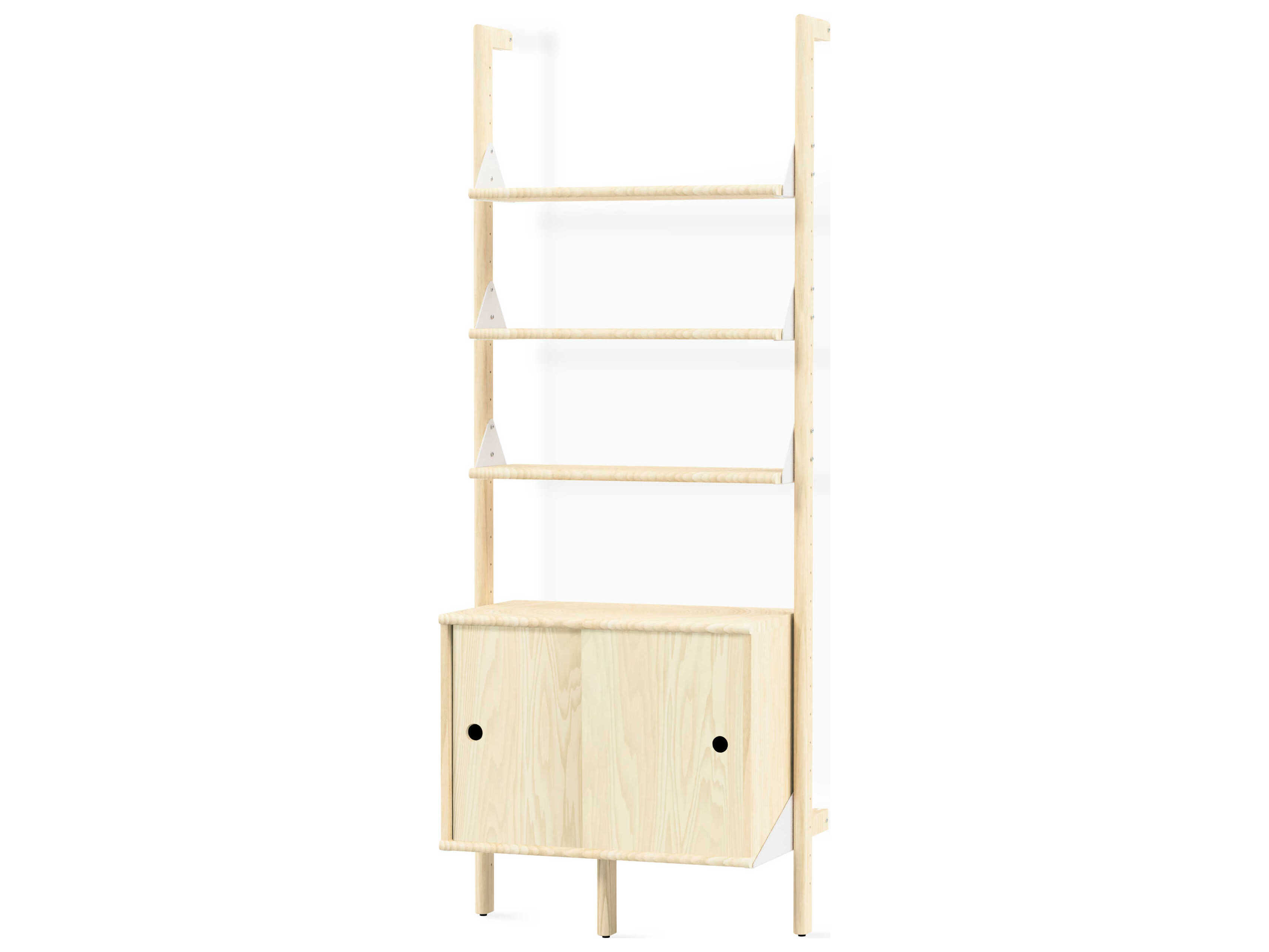 Gus* Modern Branch White Blonde Bookcase