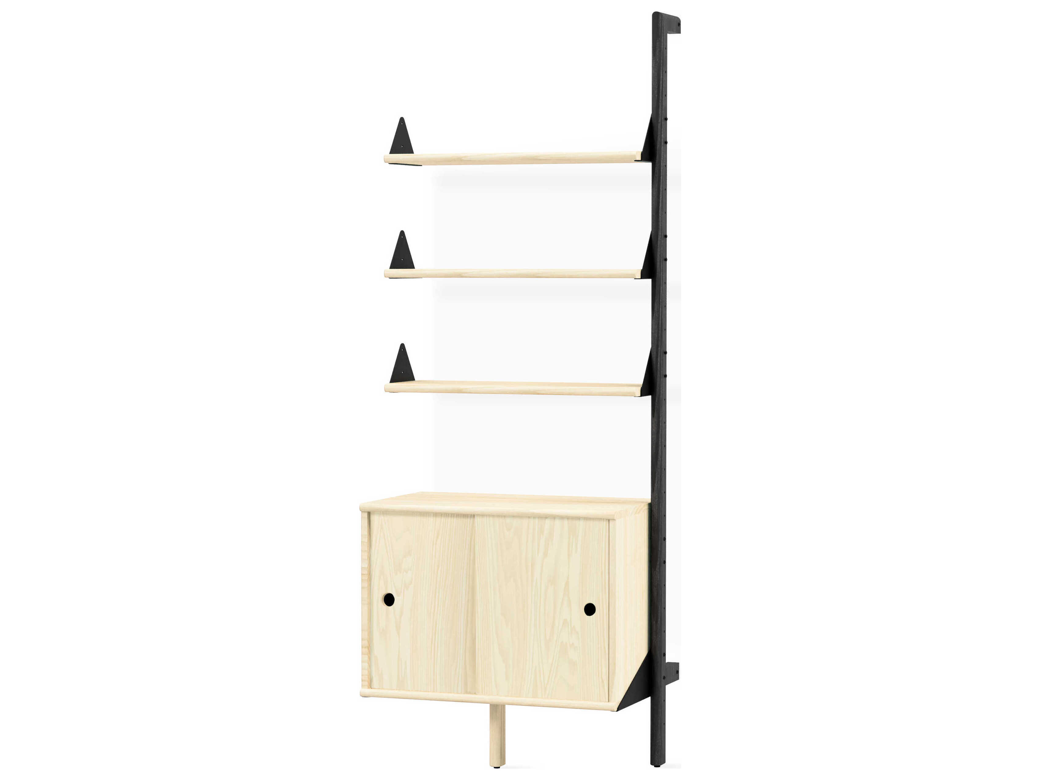 Gus* Modern Branch Black Blonde Bookcase