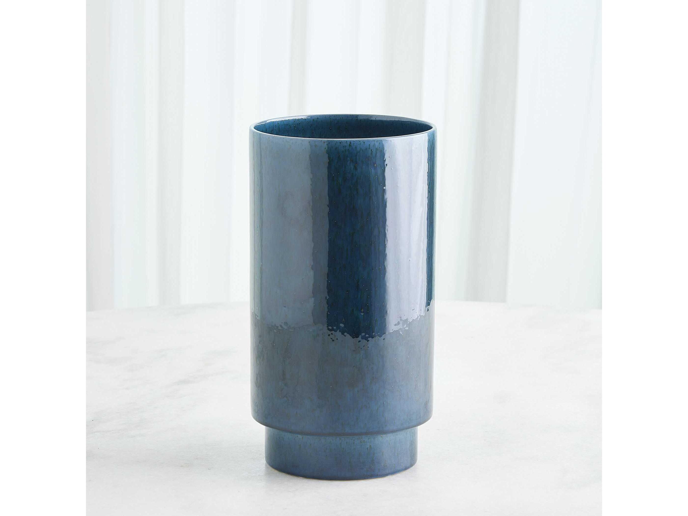 Global Views Rolo Dark Blue Vase