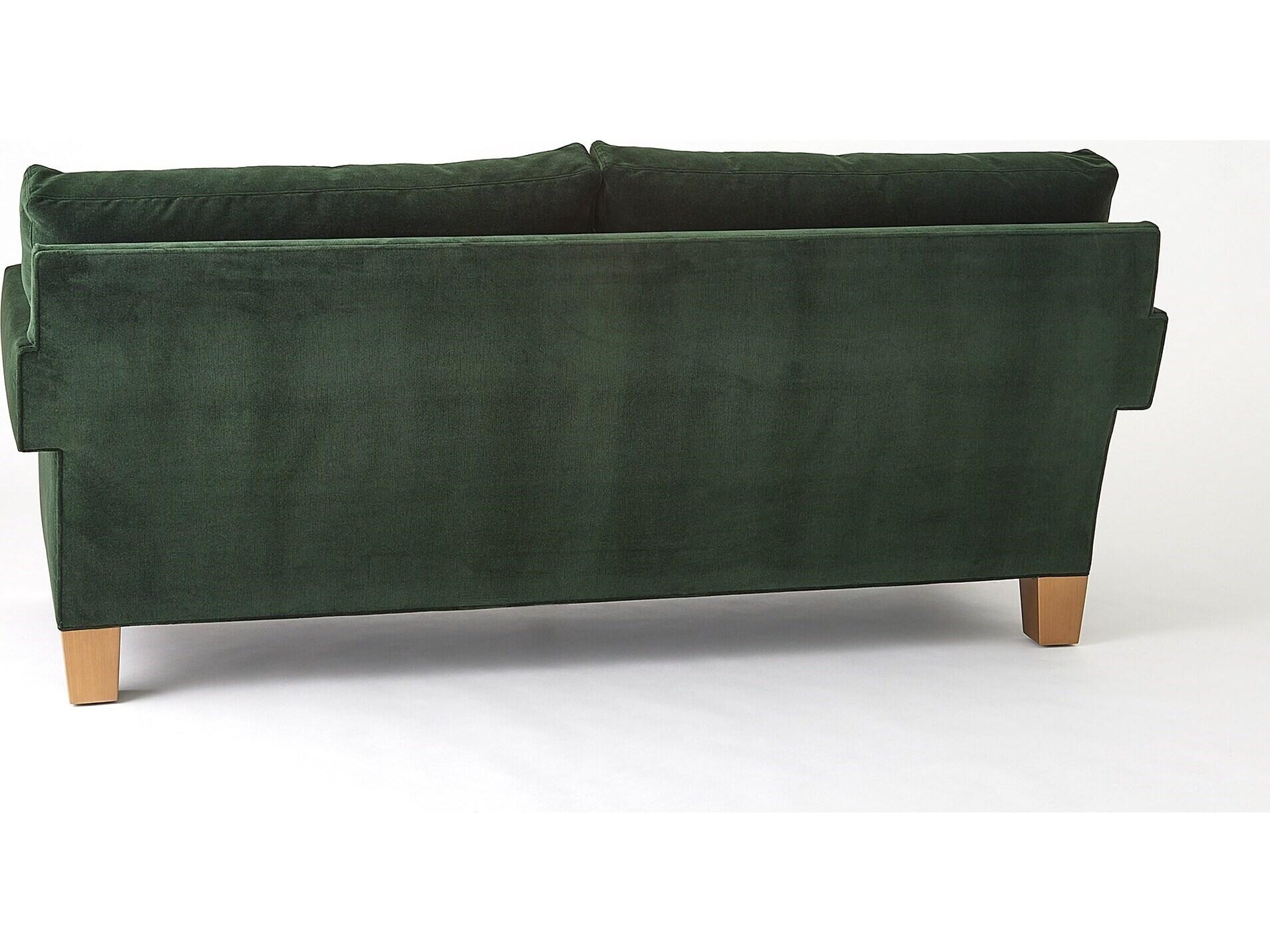 Global Views Green Upholstered Sofa