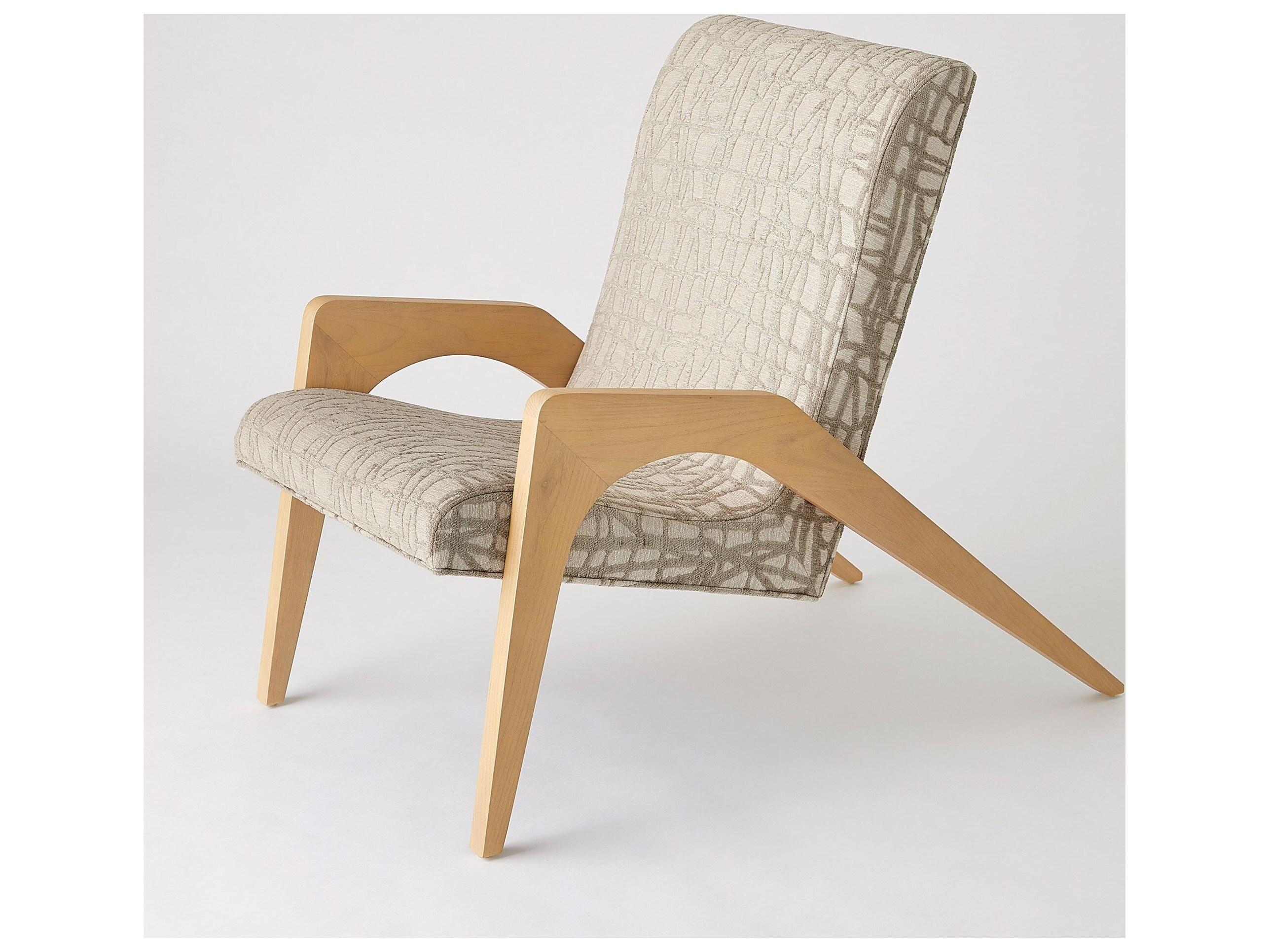 Global Views Beige Accent Chair