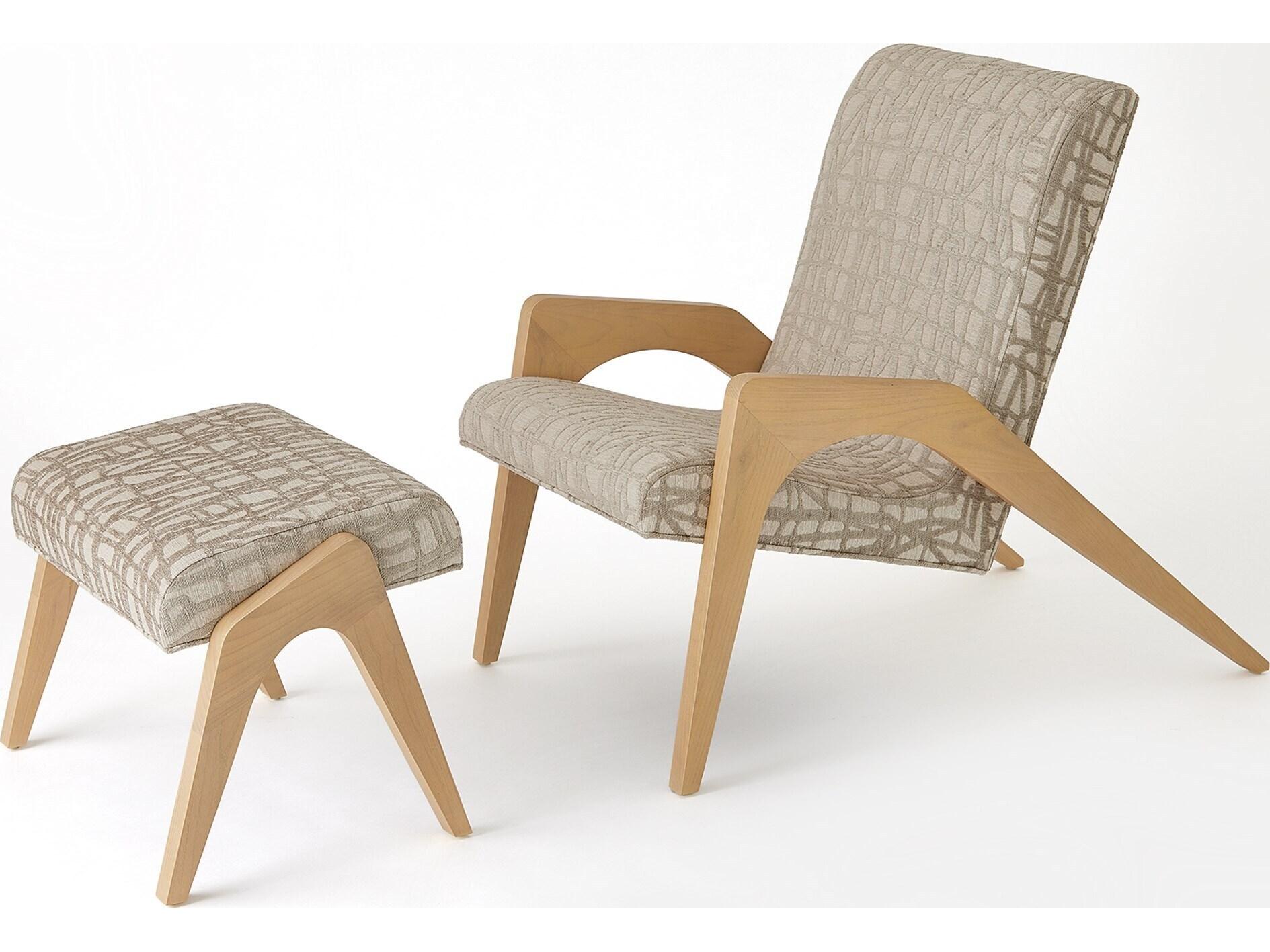 Global Views Beige Accent Chair