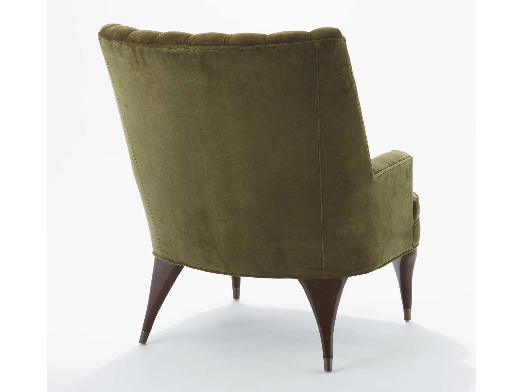 Global Views Brown Fabric Accent Chair