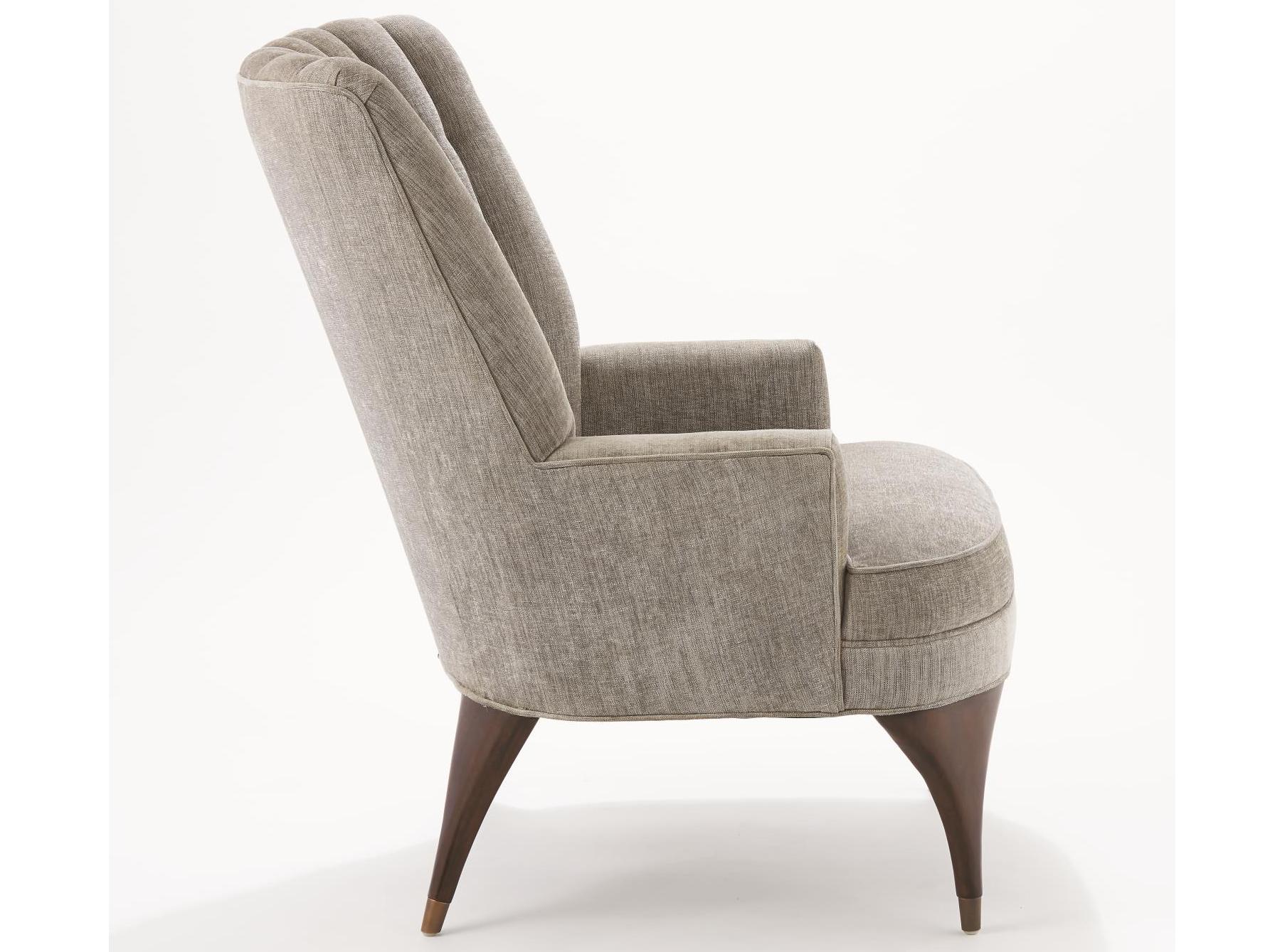 Global Views Brown Fabric Accent Chair