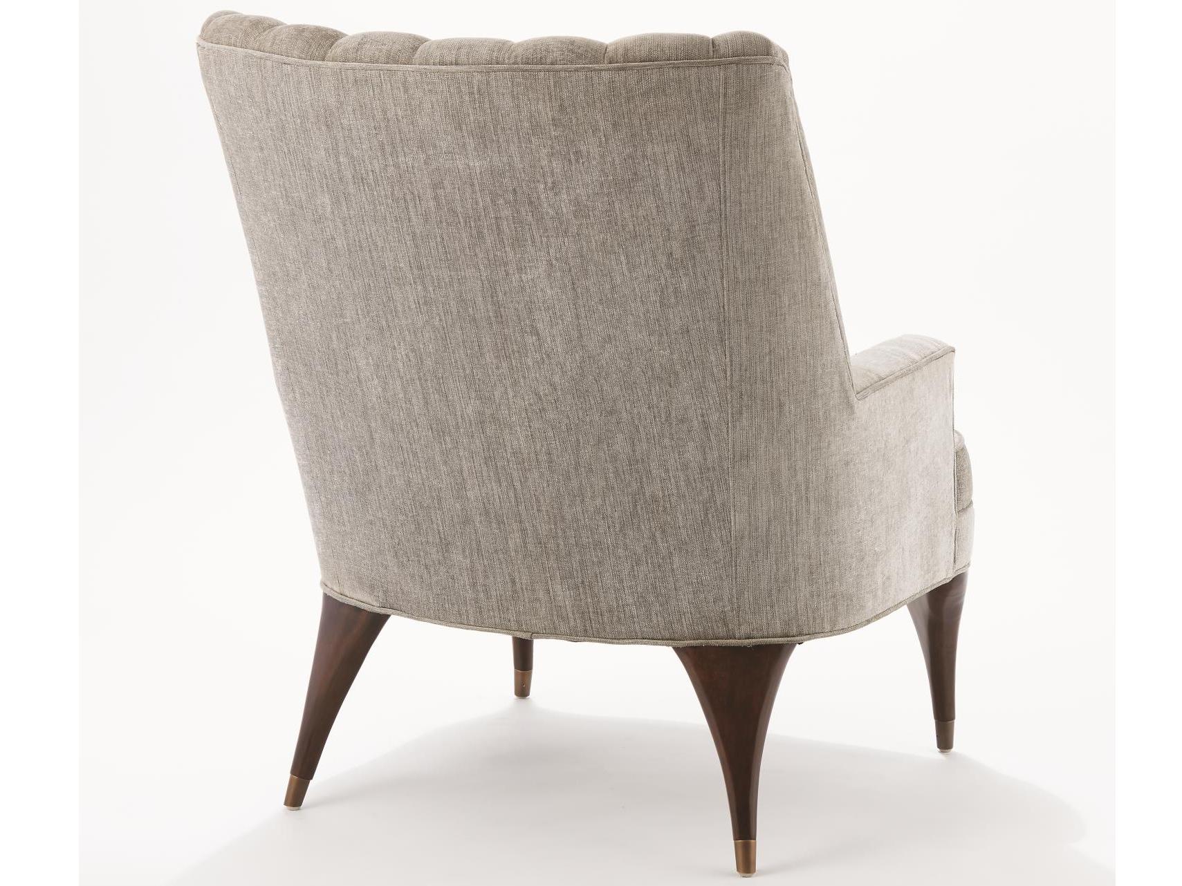 Global Views Brown Fabric Accent Chair