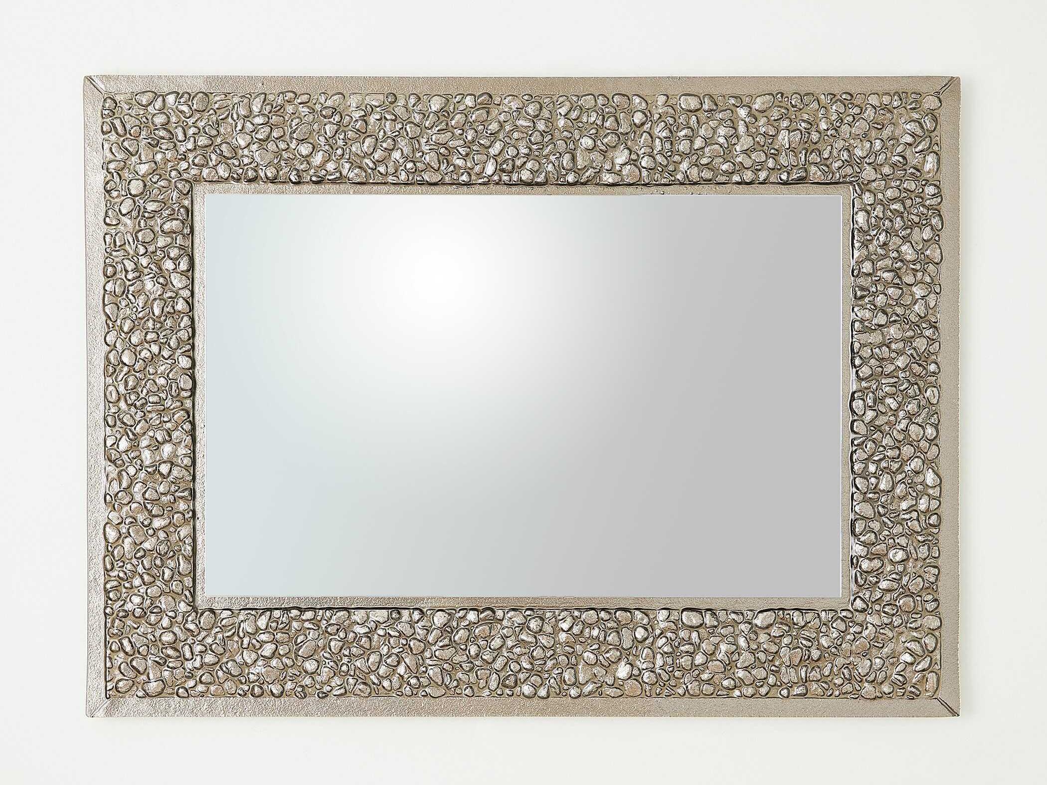 Global Views Golden Stone Rectangular Wall Mirror
