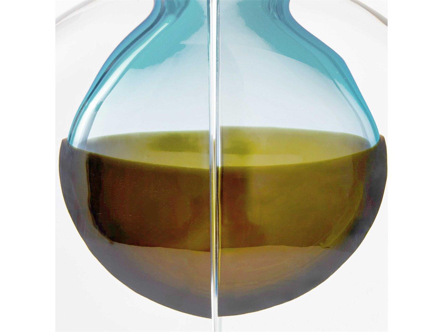 Global Views Topaz Blue Vase Bookend