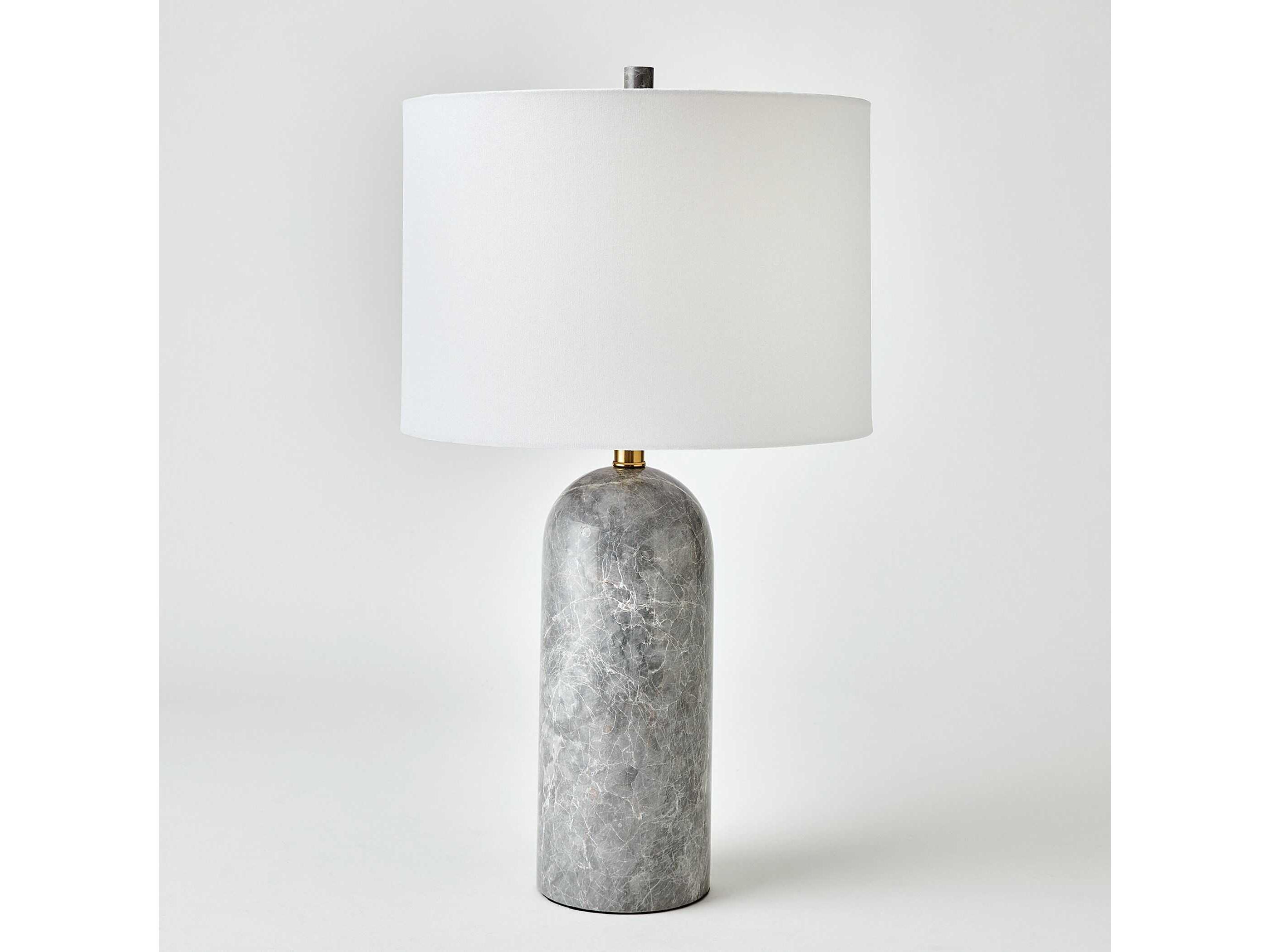 Global Views Callanish Grey Brass Buffet Lamp