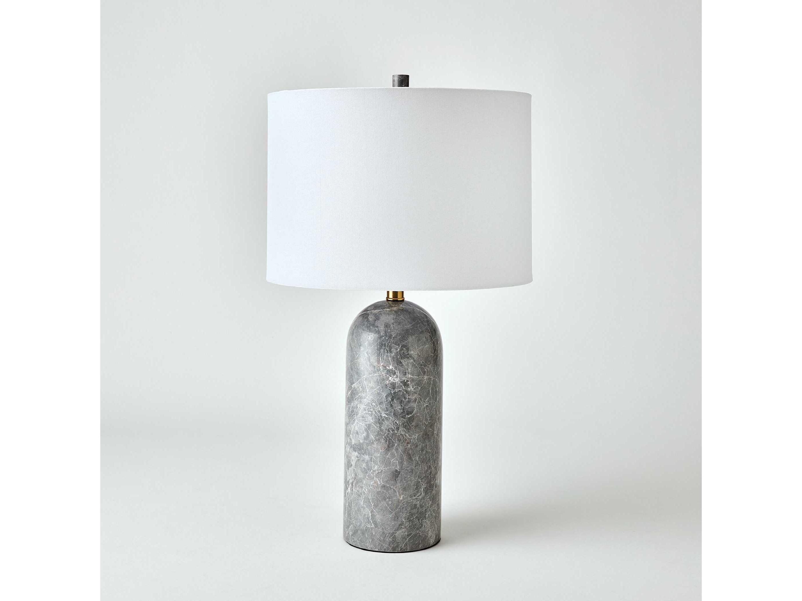 Global Views Callanish Grey Brass Buffet Lamp