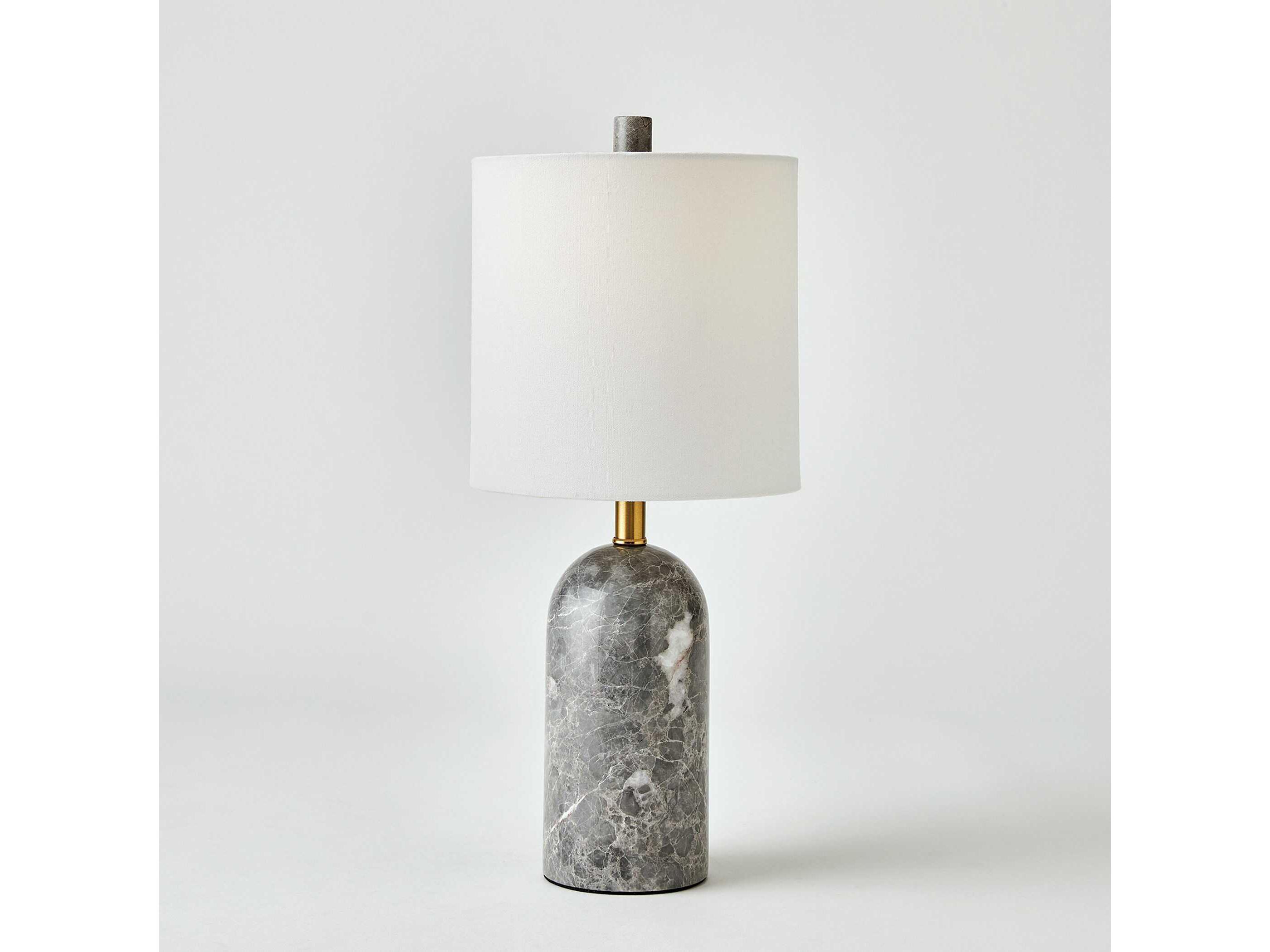 Global Views Callanish Grey Brass Table Lamp