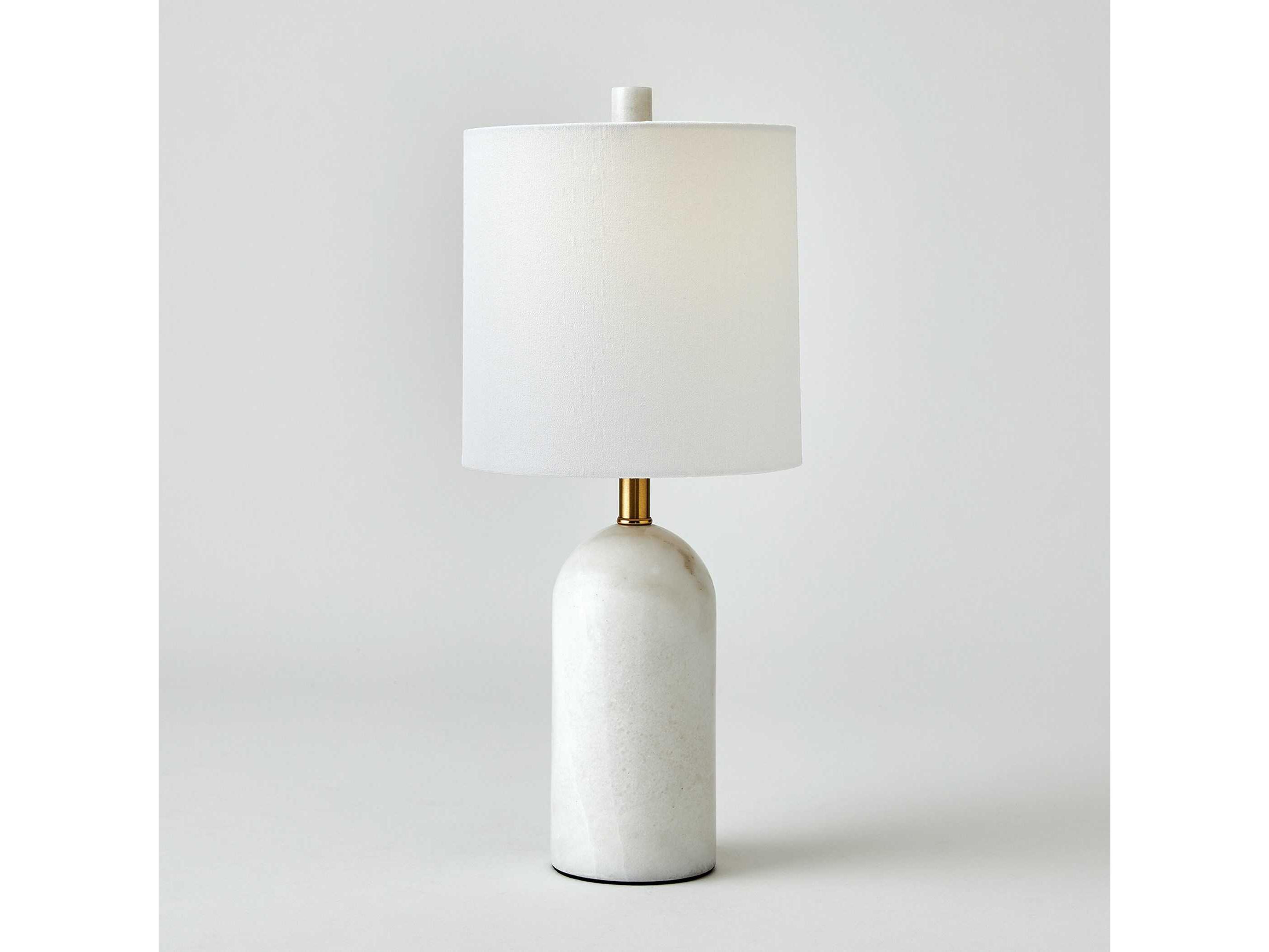 Global Views Callanish White Brass Table Lamp