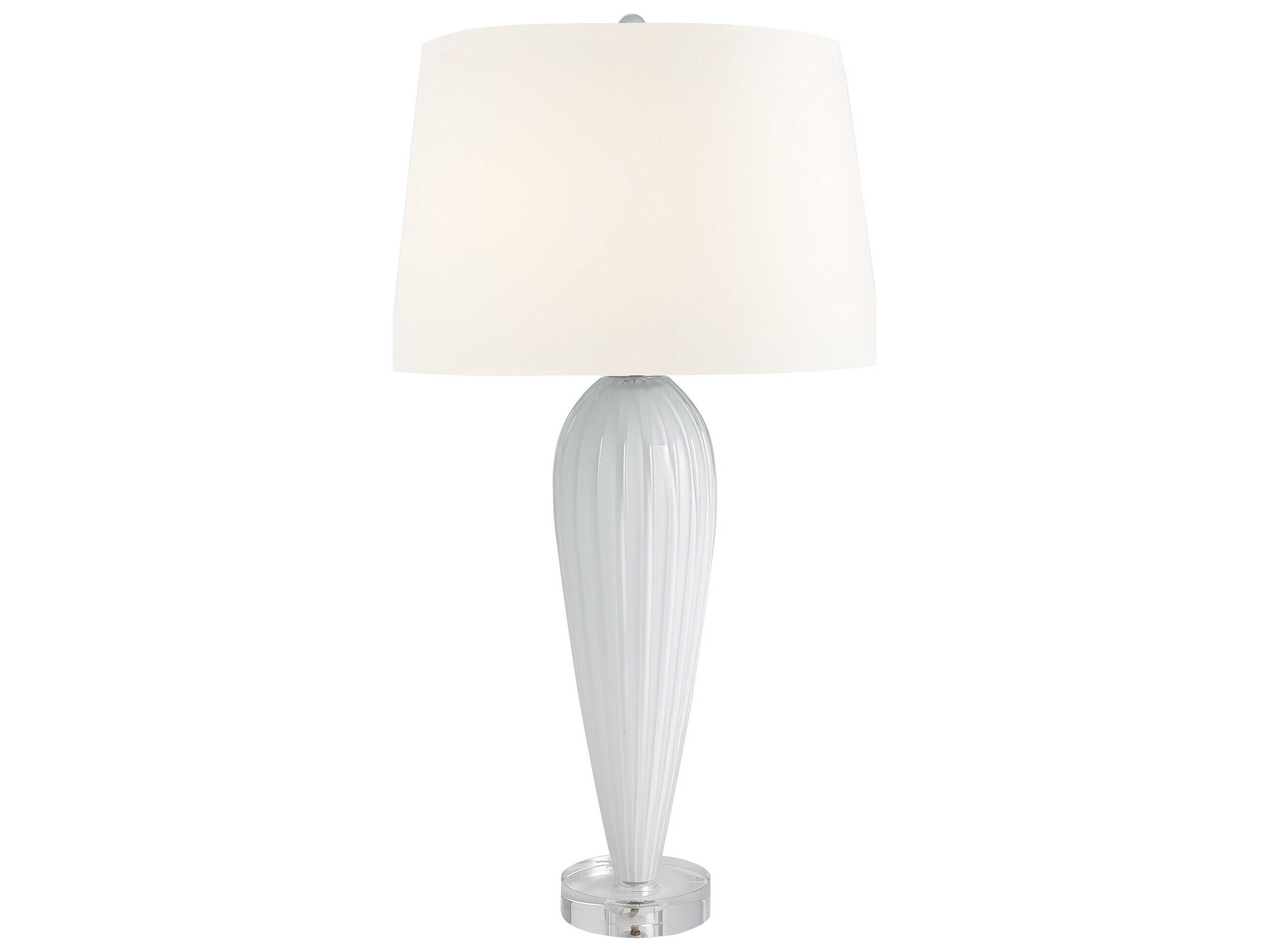 Global Views Teardrop White Table Lamp