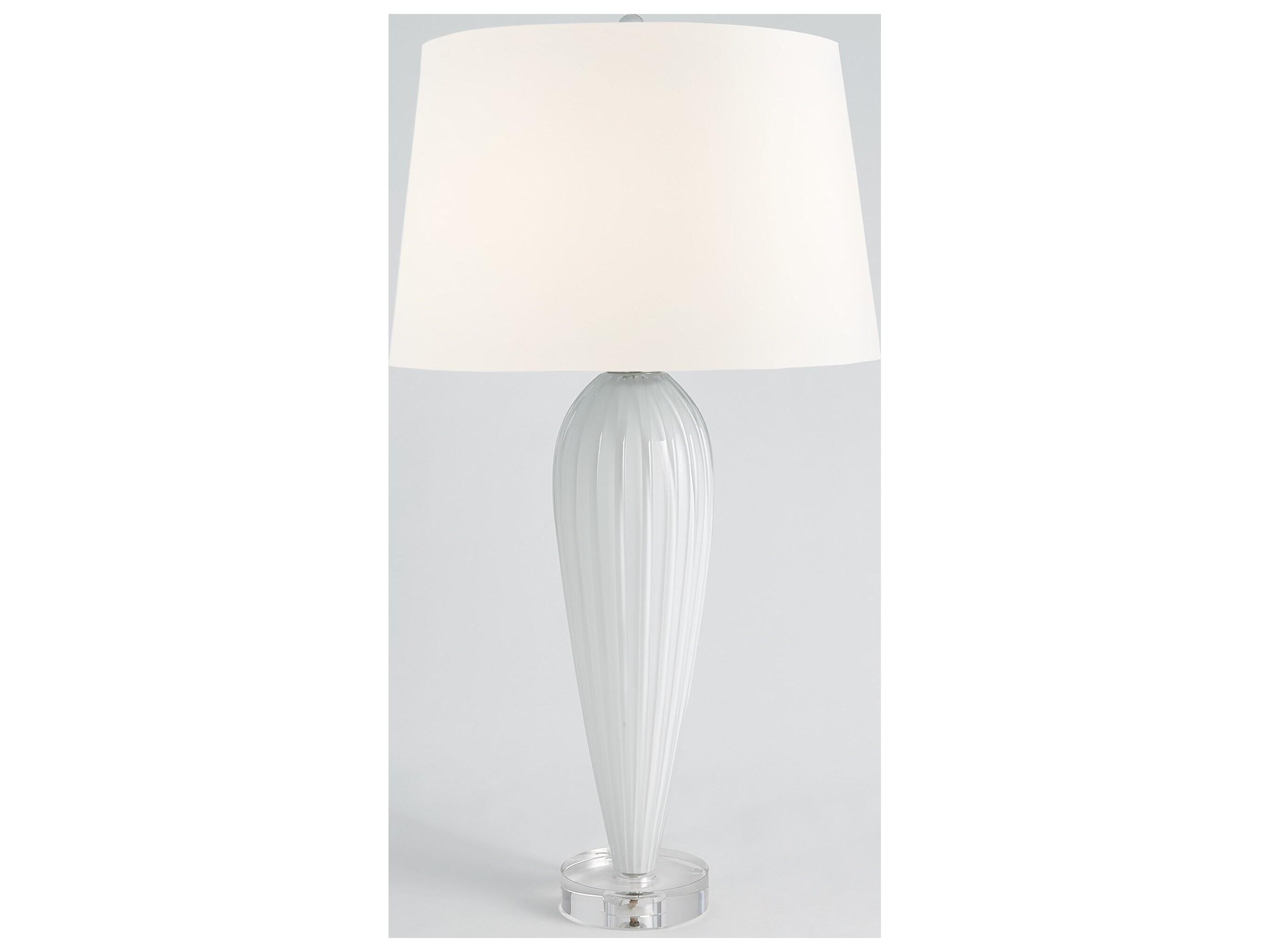 Global Views Teardrop White Table Lamp