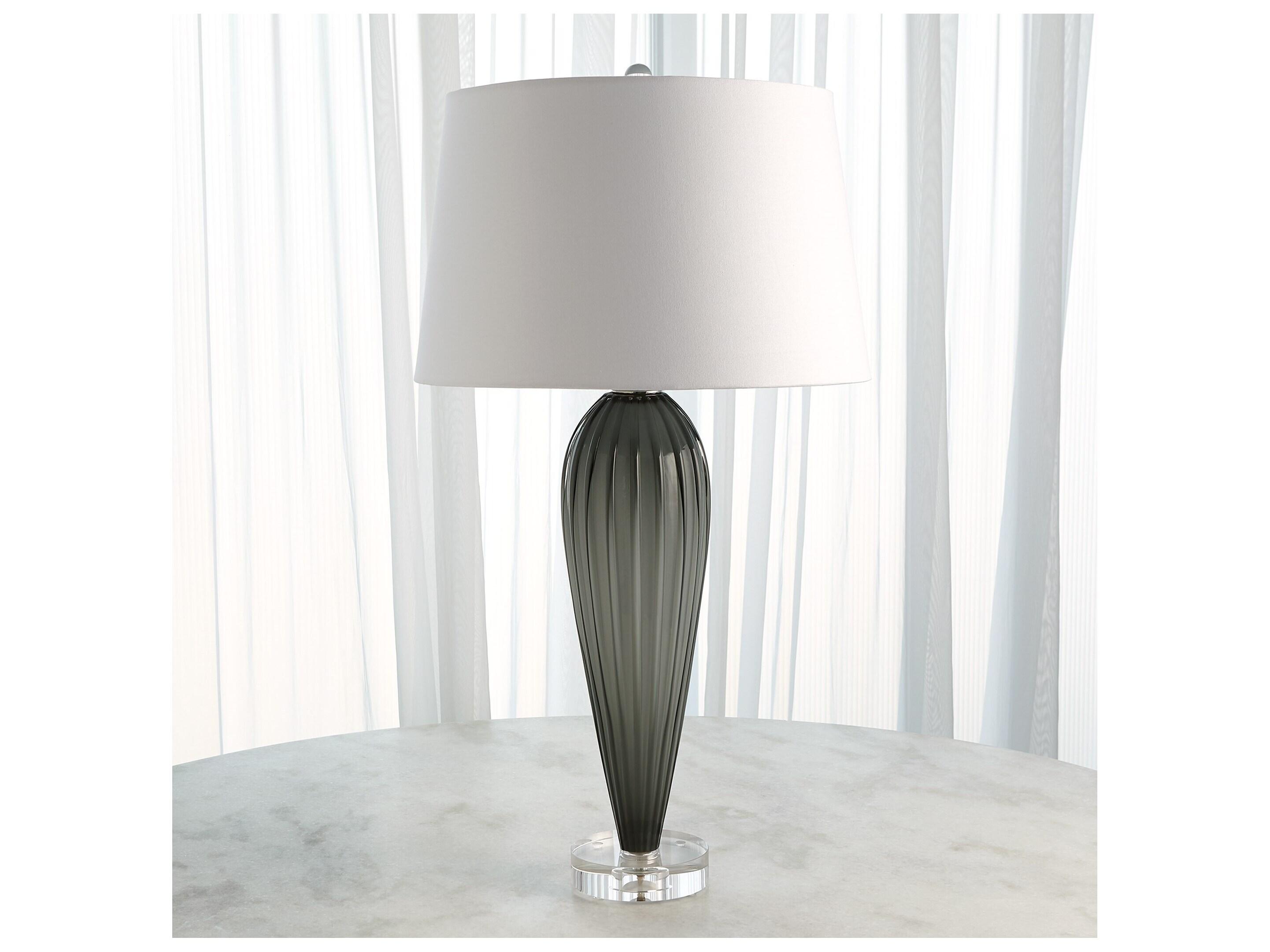 Global Views Gray Table Lamp