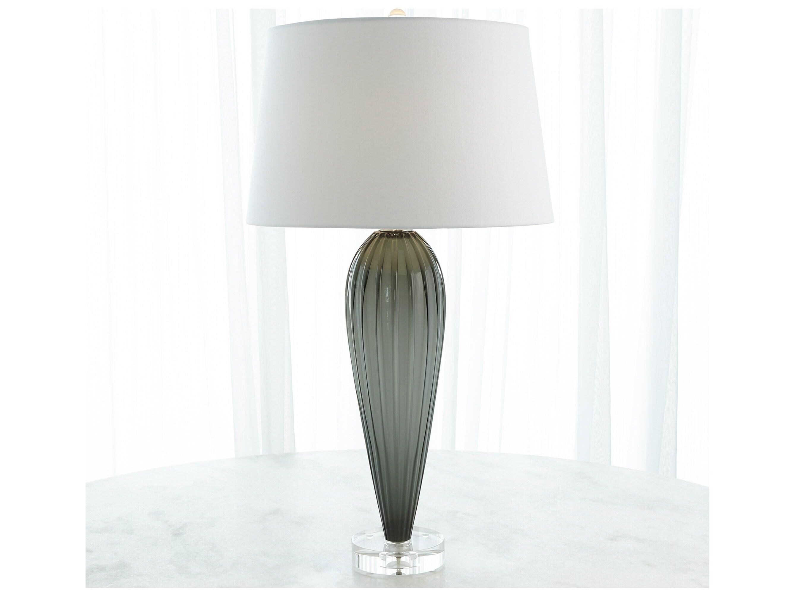 Global Views Gray Table Lamp