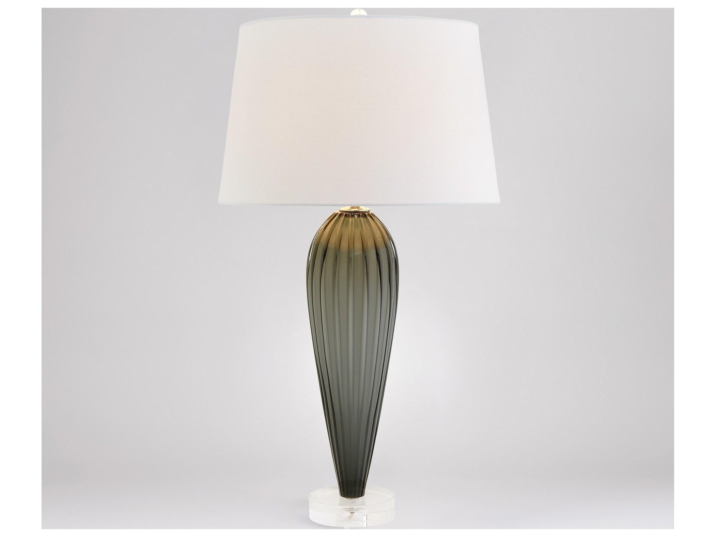 Global Views Gray Table Lamp