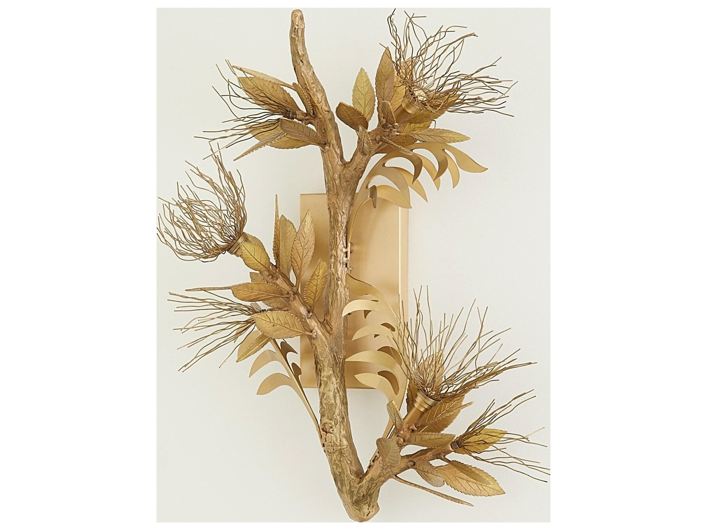 Global Views Brass Wall Sconce