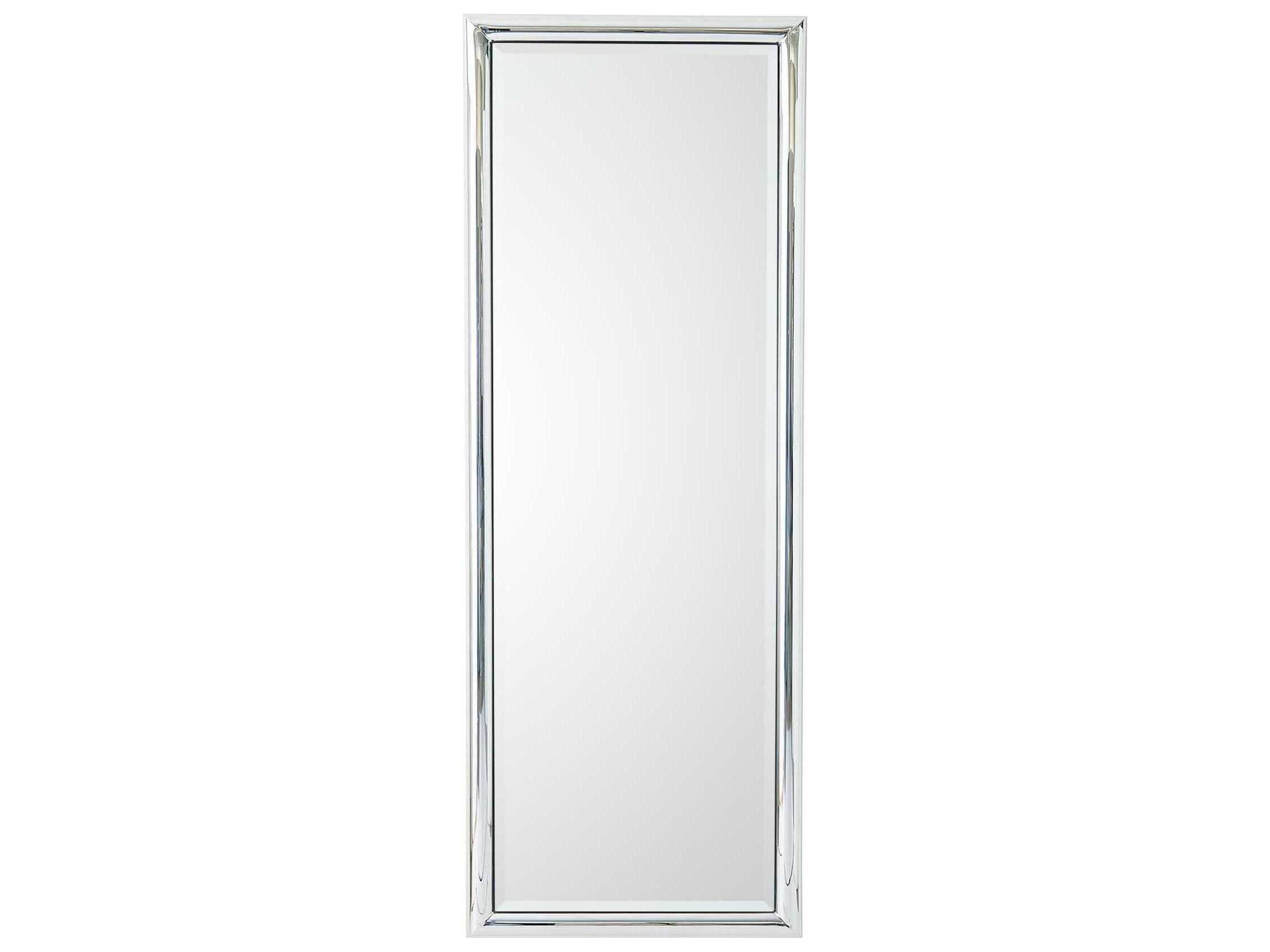 Global Views Bennett Polished Nickel Rectangular Floor Mirror