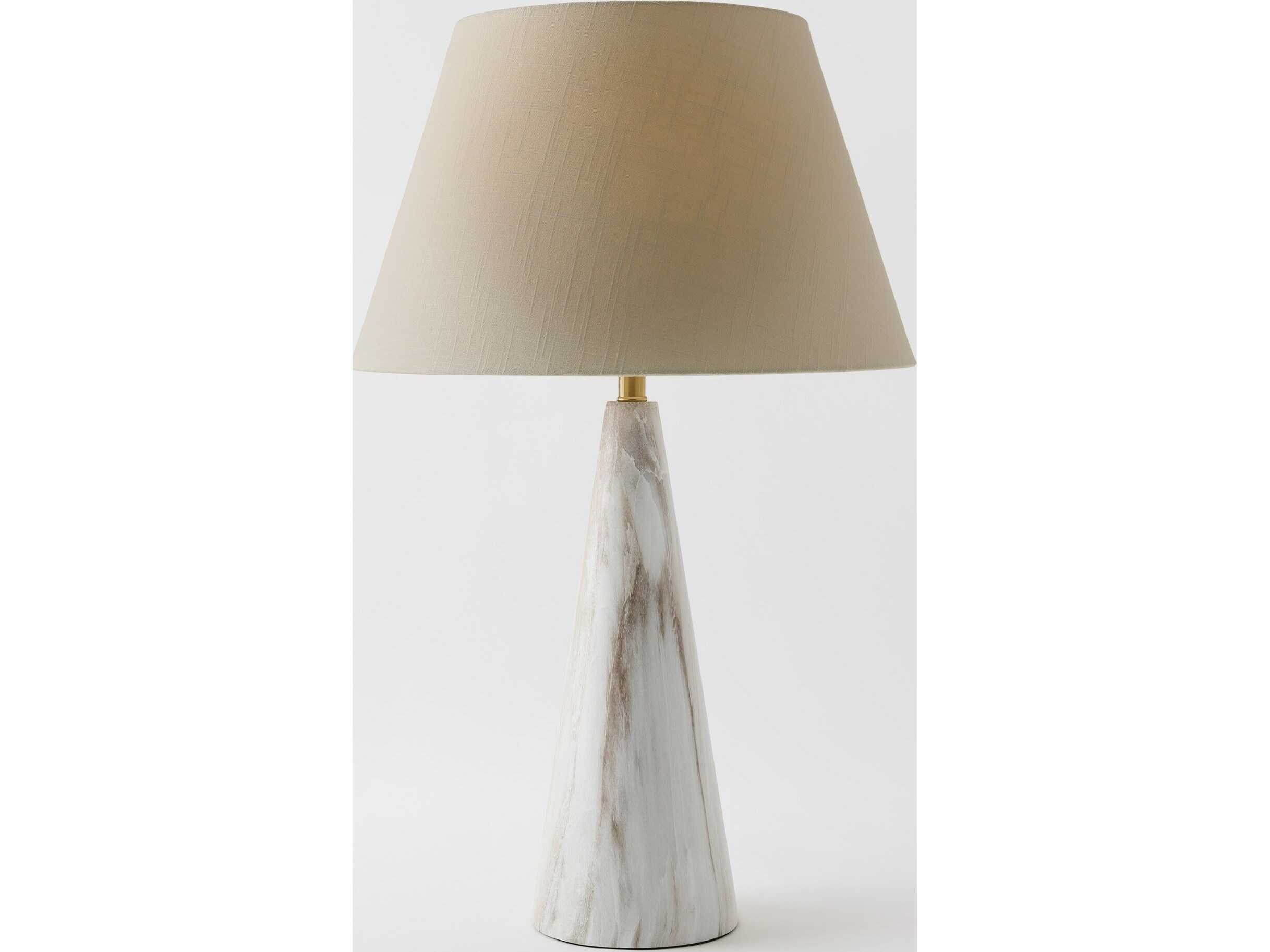 Global Views Conical Brass Buffet Lamp