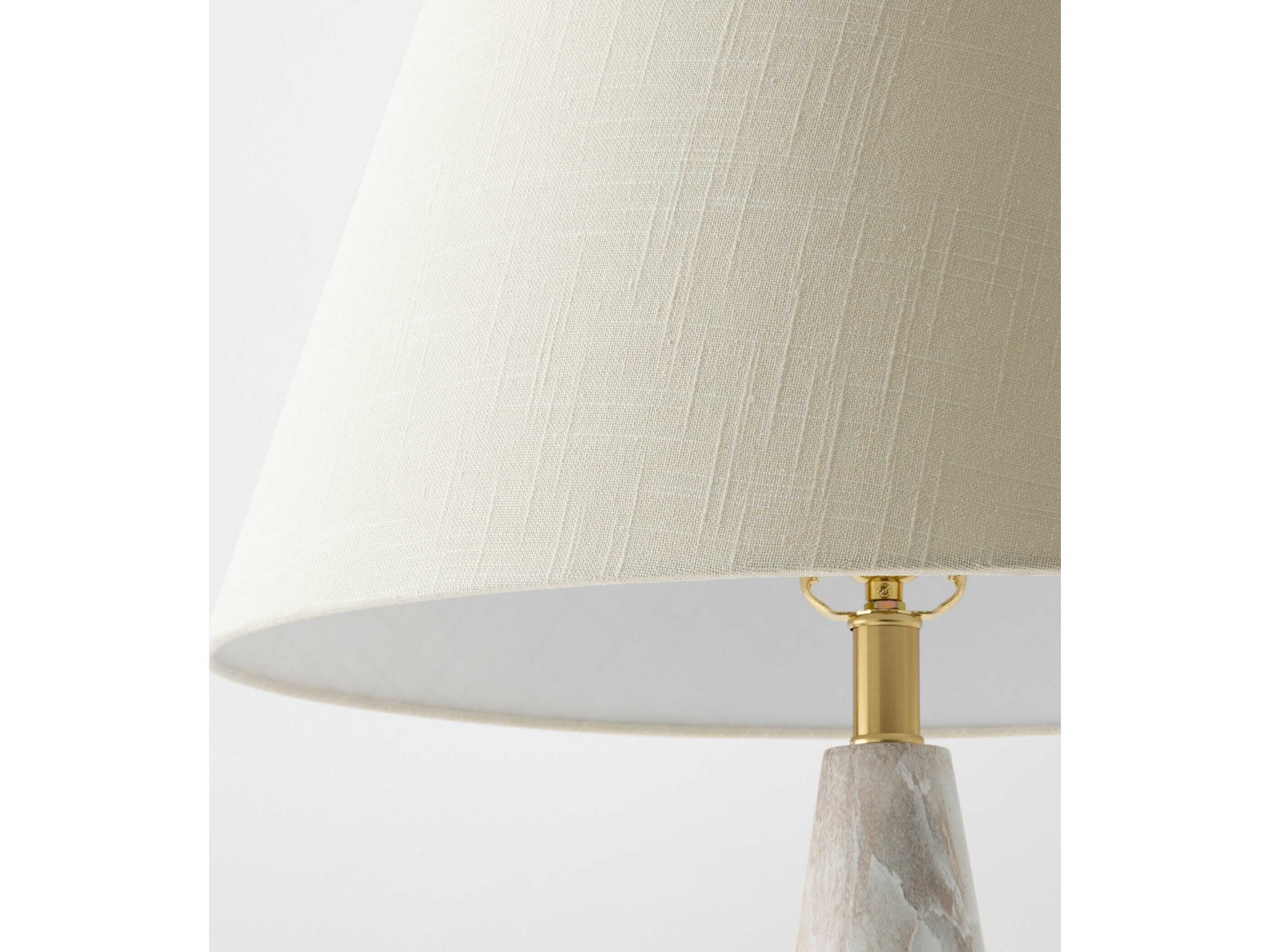 Global Views Conical Brass Buffet Lamp
