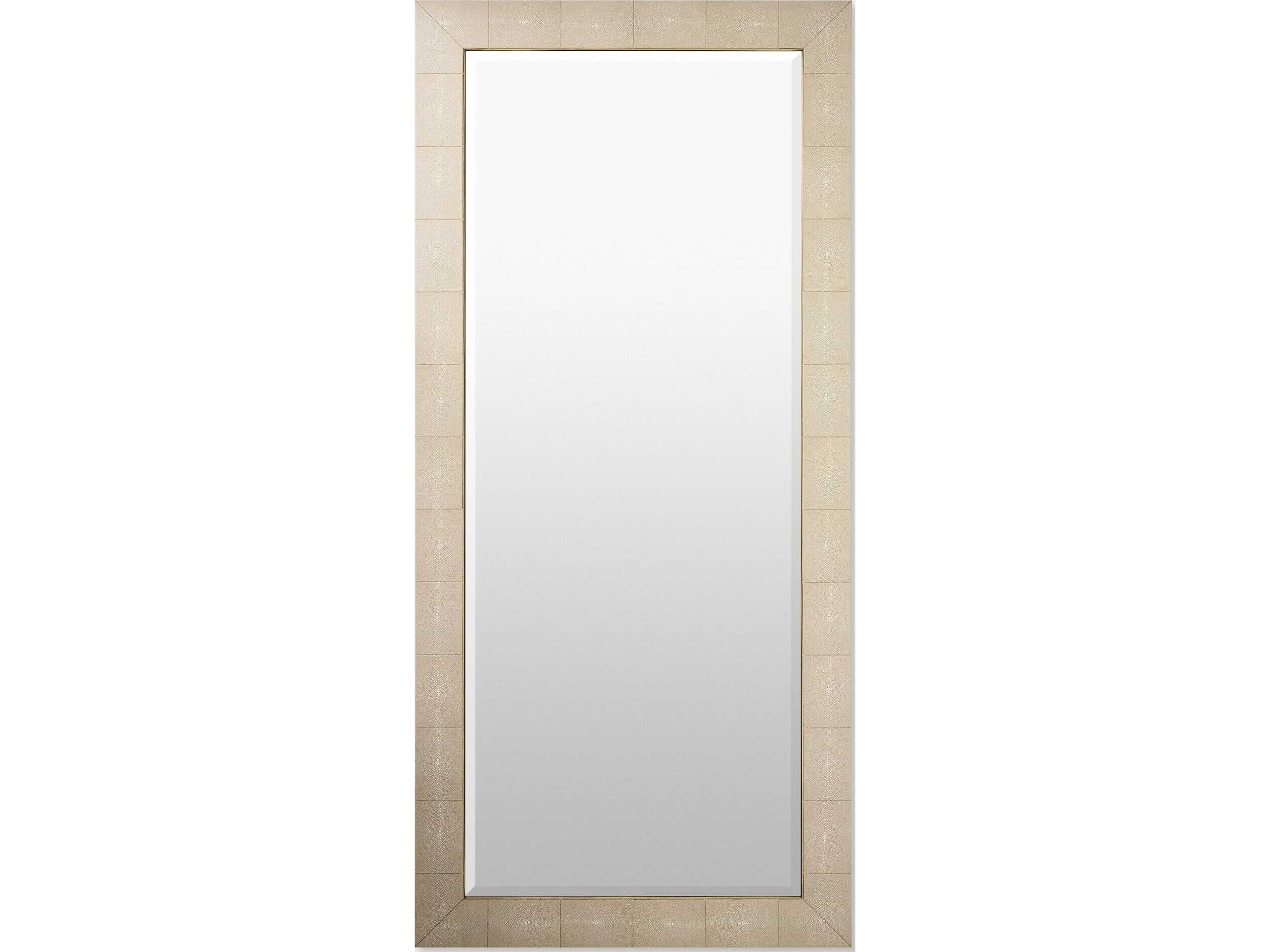 Global Views Manta Brushed Brass Floor Mirror Rectangular