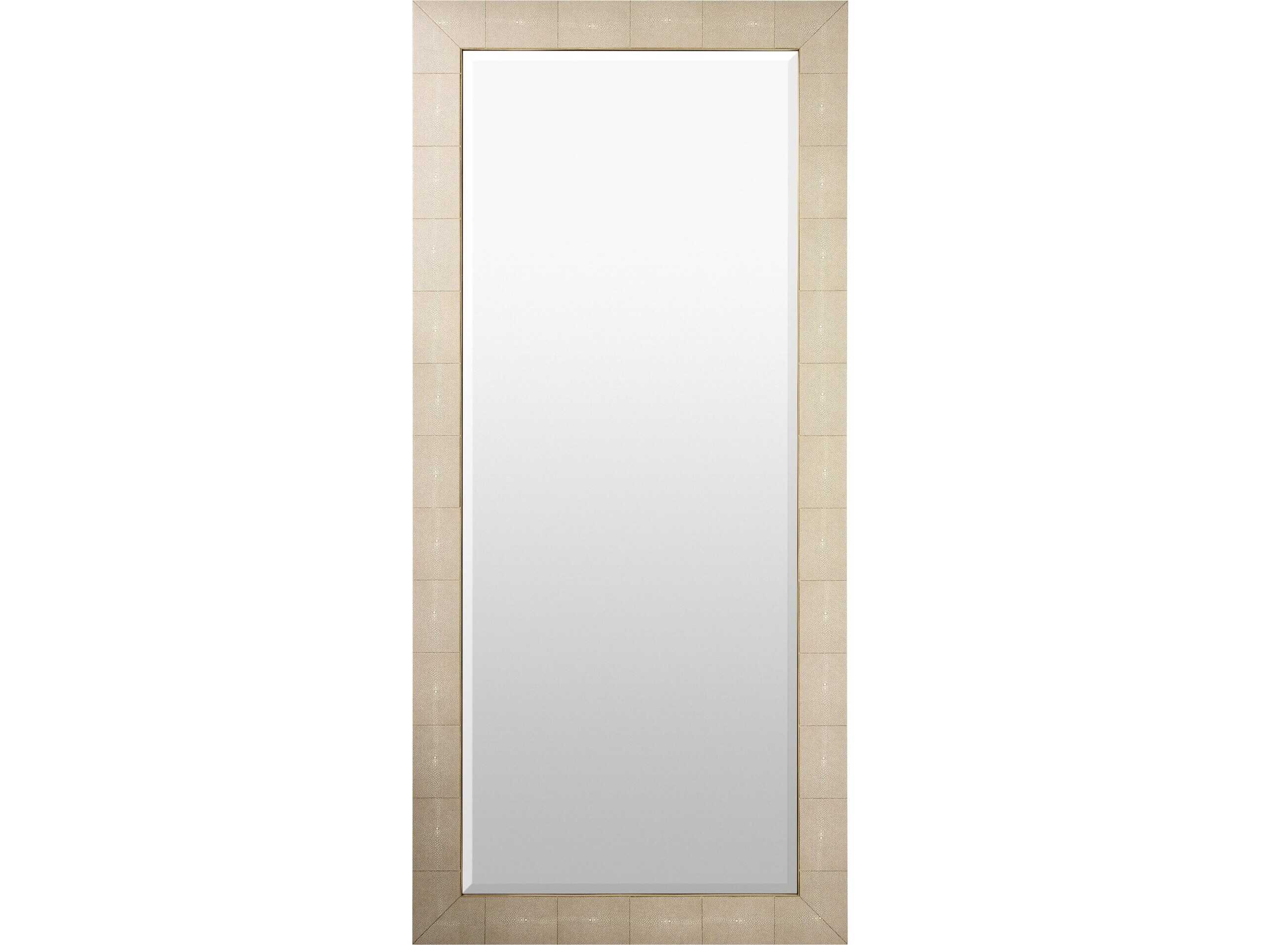 Global Views Manta Brushed Brass Floor Mirror Rectangular