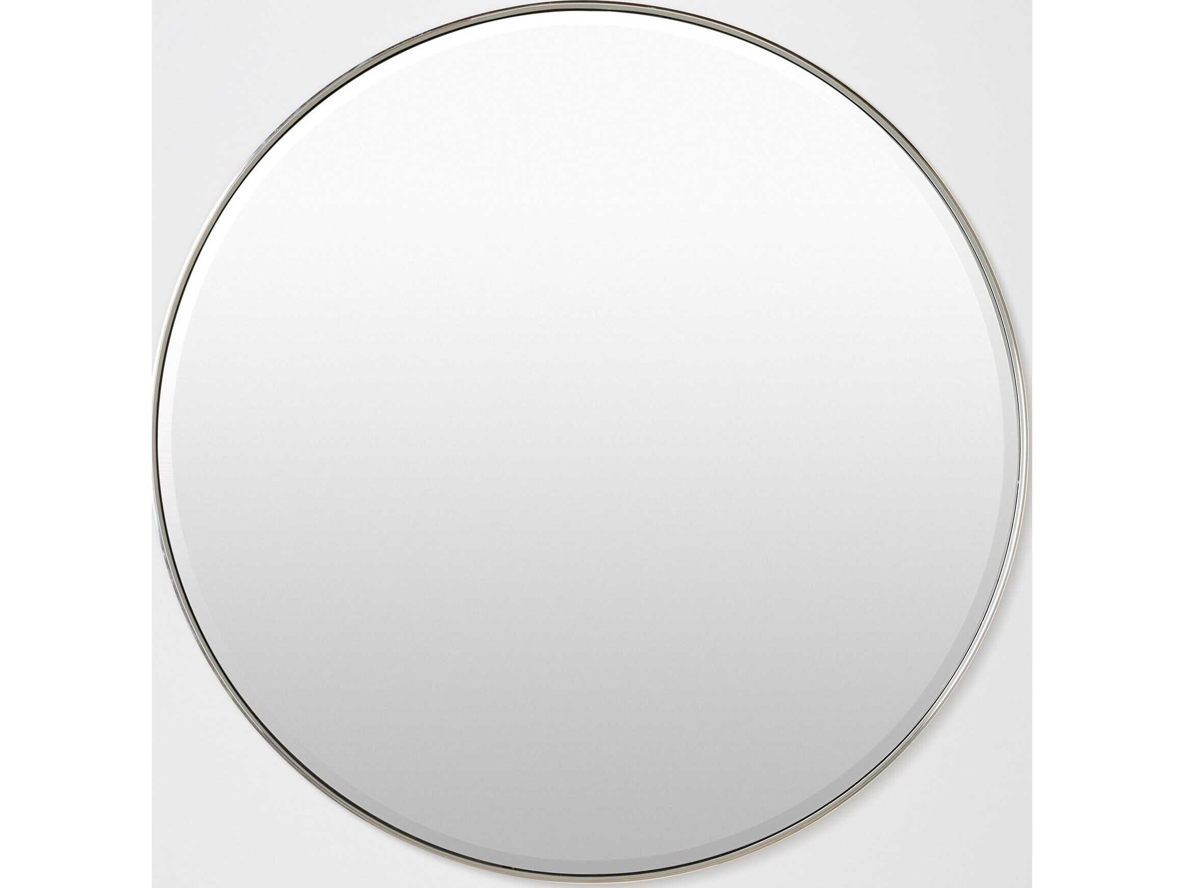 Global Views Vivid Clear Wall Mirror Round