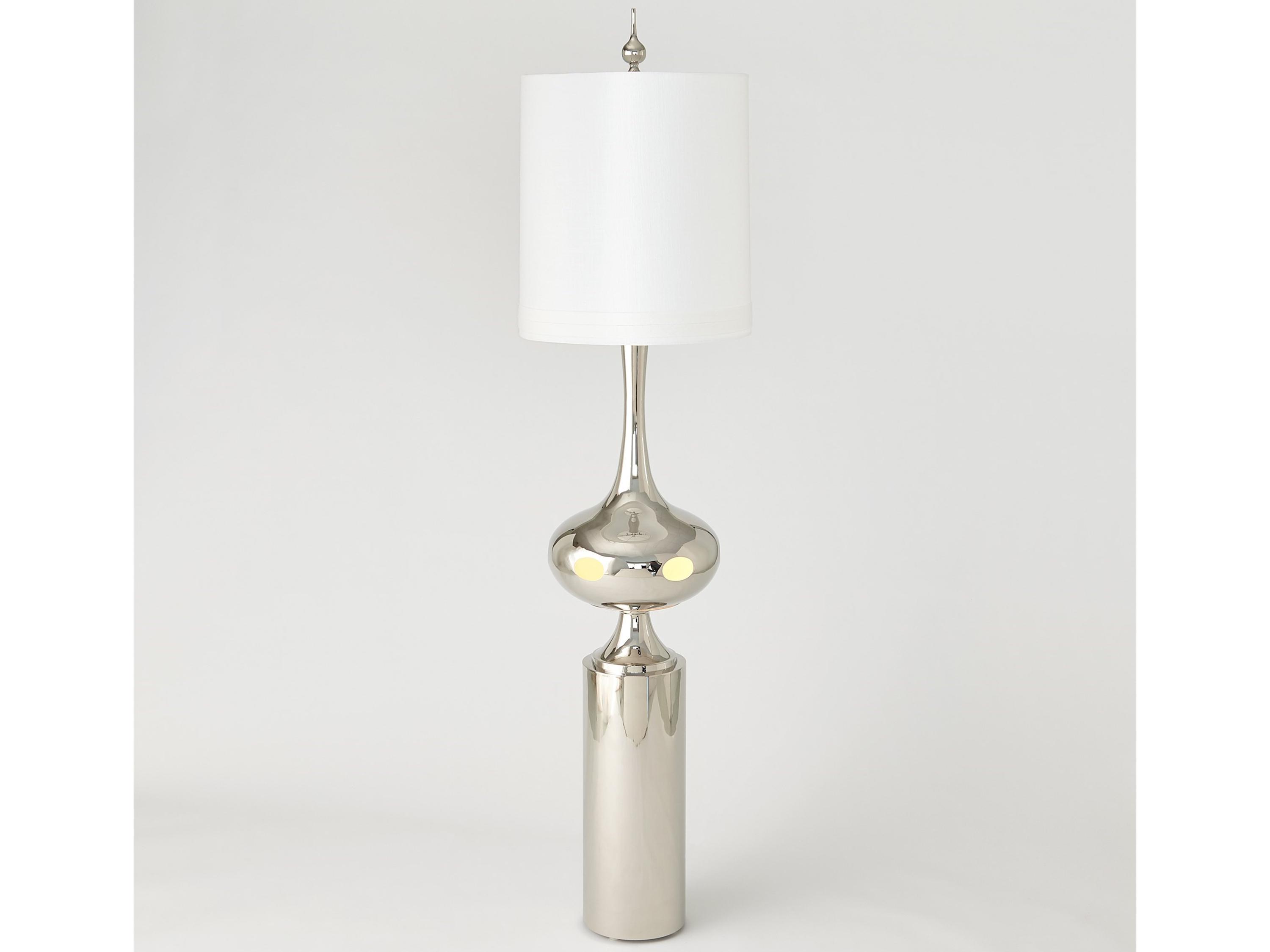 Global Views Extraterrestrial Silver Floor Lamp