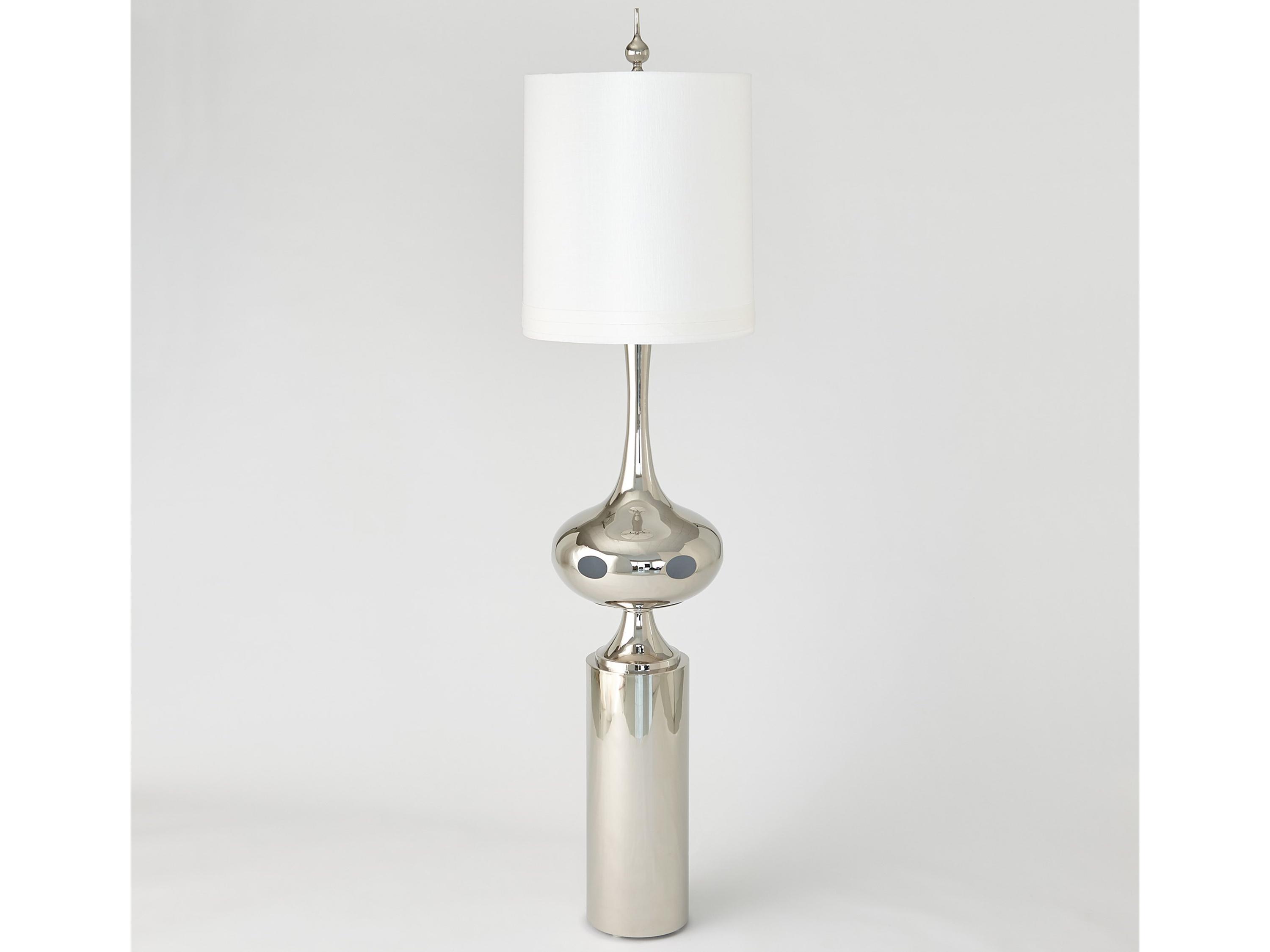 Global Views Extraterrestrial Silver Floor Lamp
