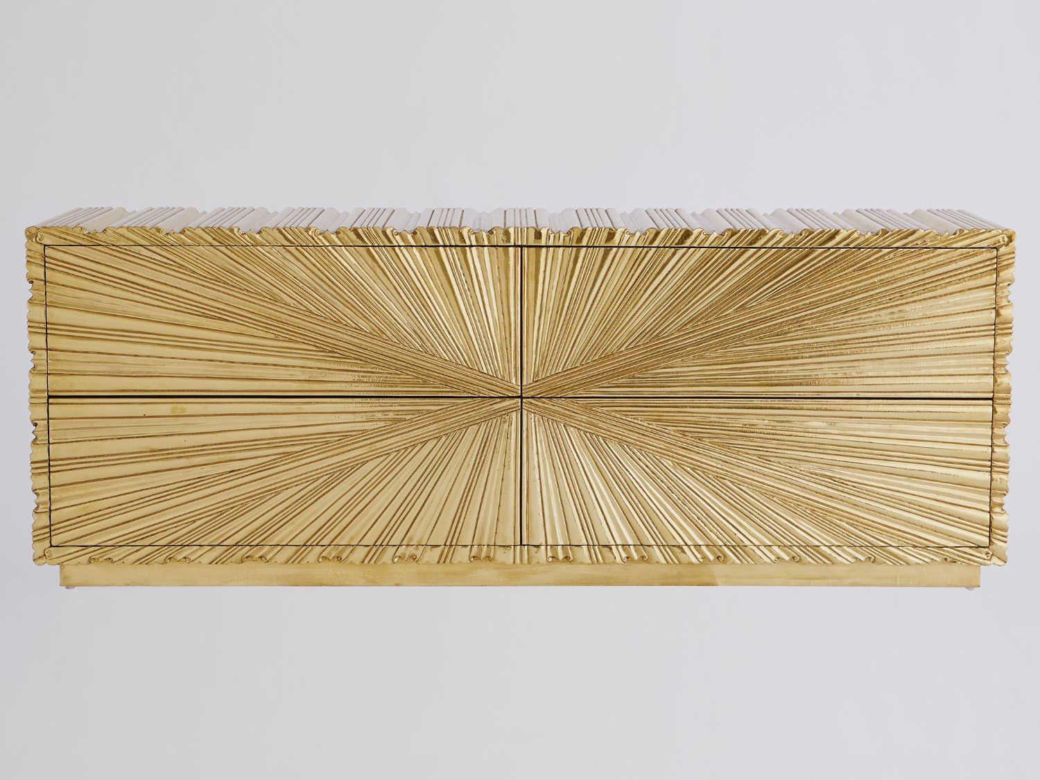 Global Views 72" Brass Sideboard