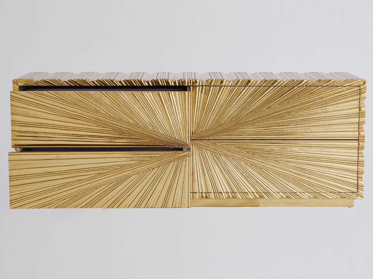 Global Views 72" Brass Sideboard