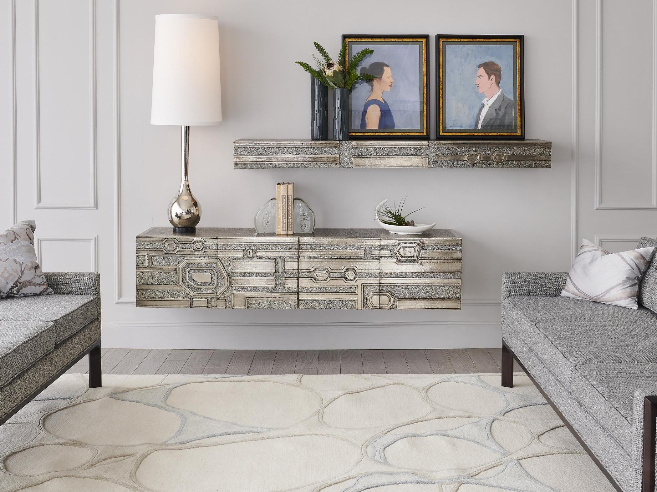 Global Views Silver Teak Wood Accent Chest