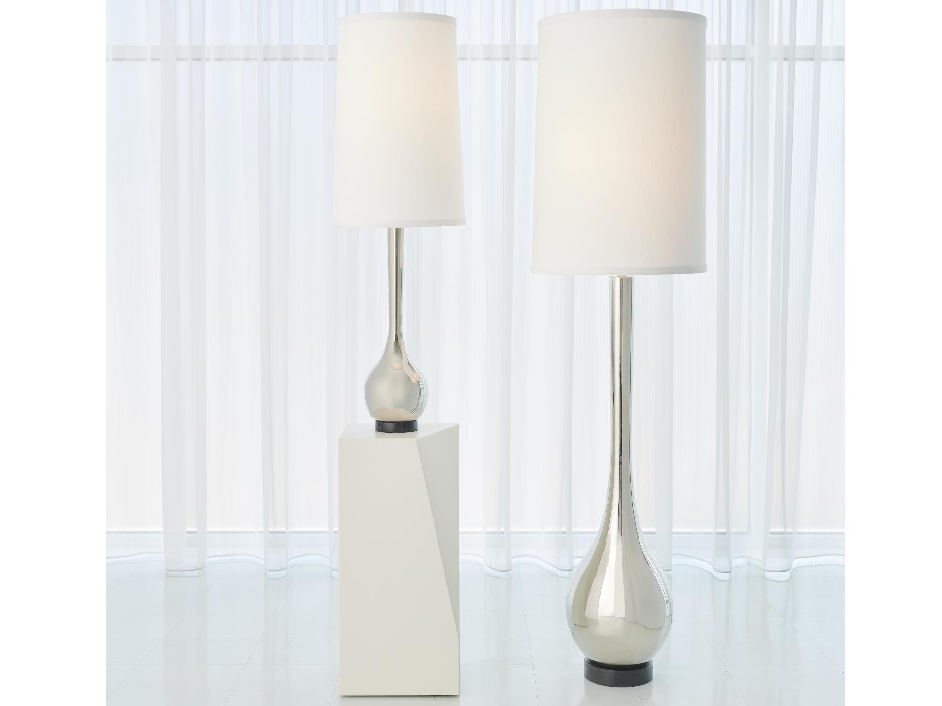 Global Views Nickel Floor Lamp