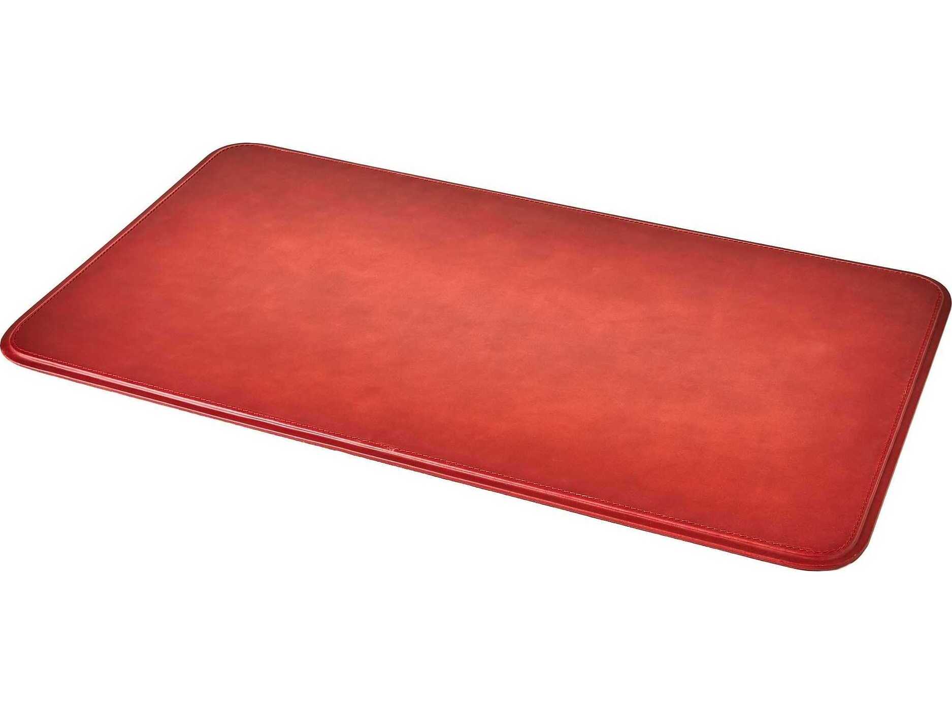Global Views Radius Deep Red Desk Blotter